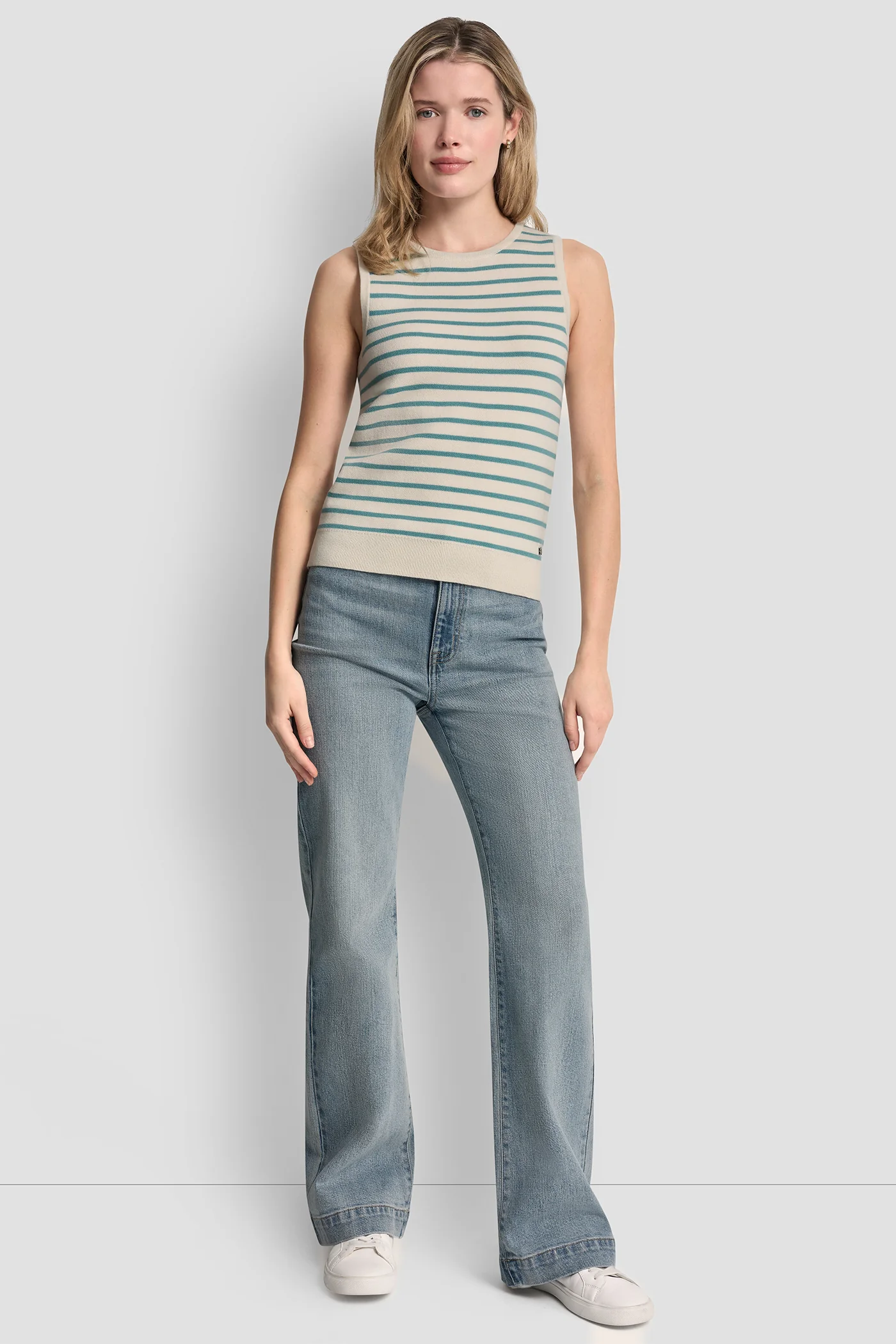 SLEEVELESS STRIPED SWEATER - Image 5