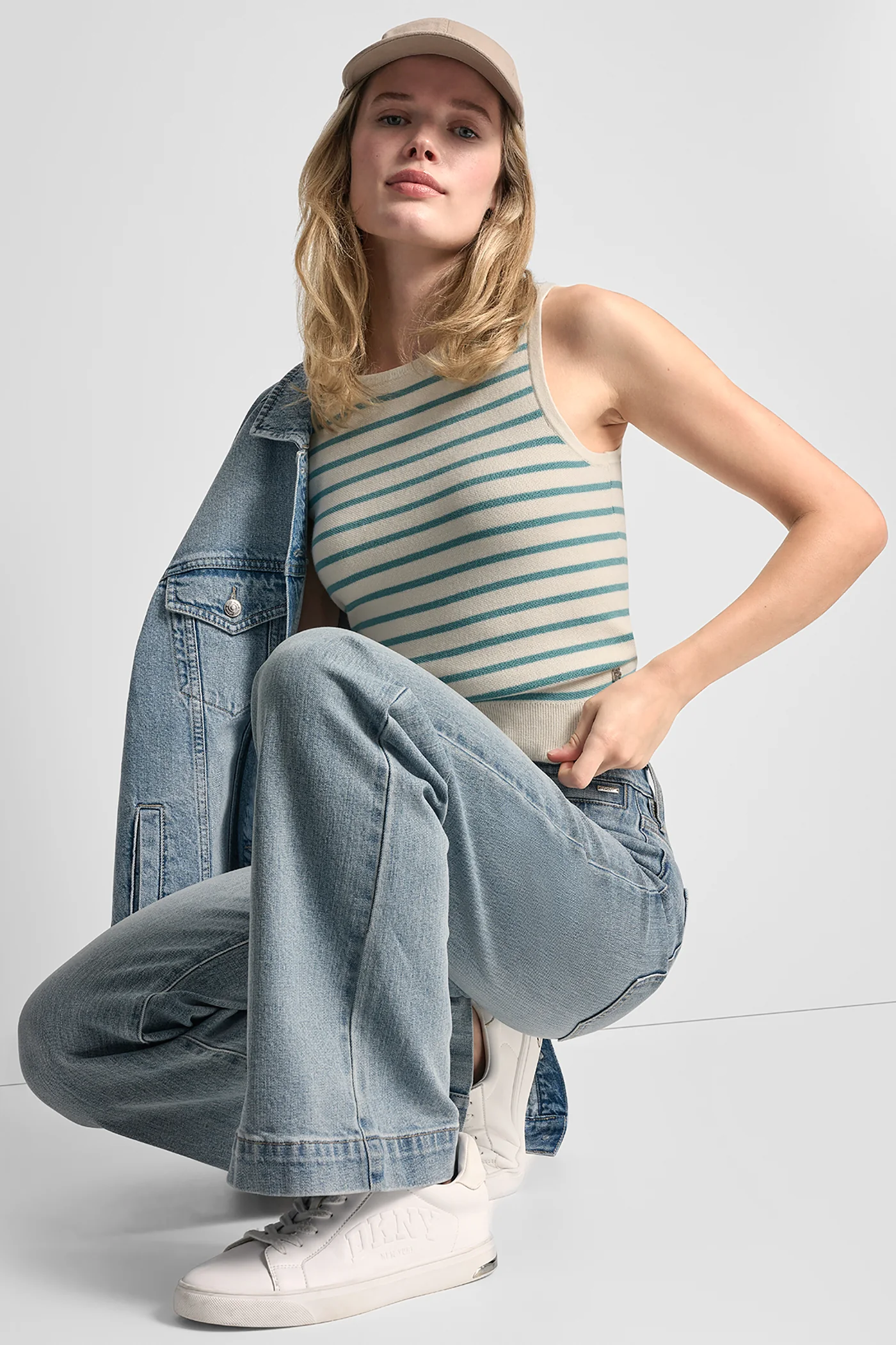 SLEEVELESS STRIPED SWEATER - Image 7