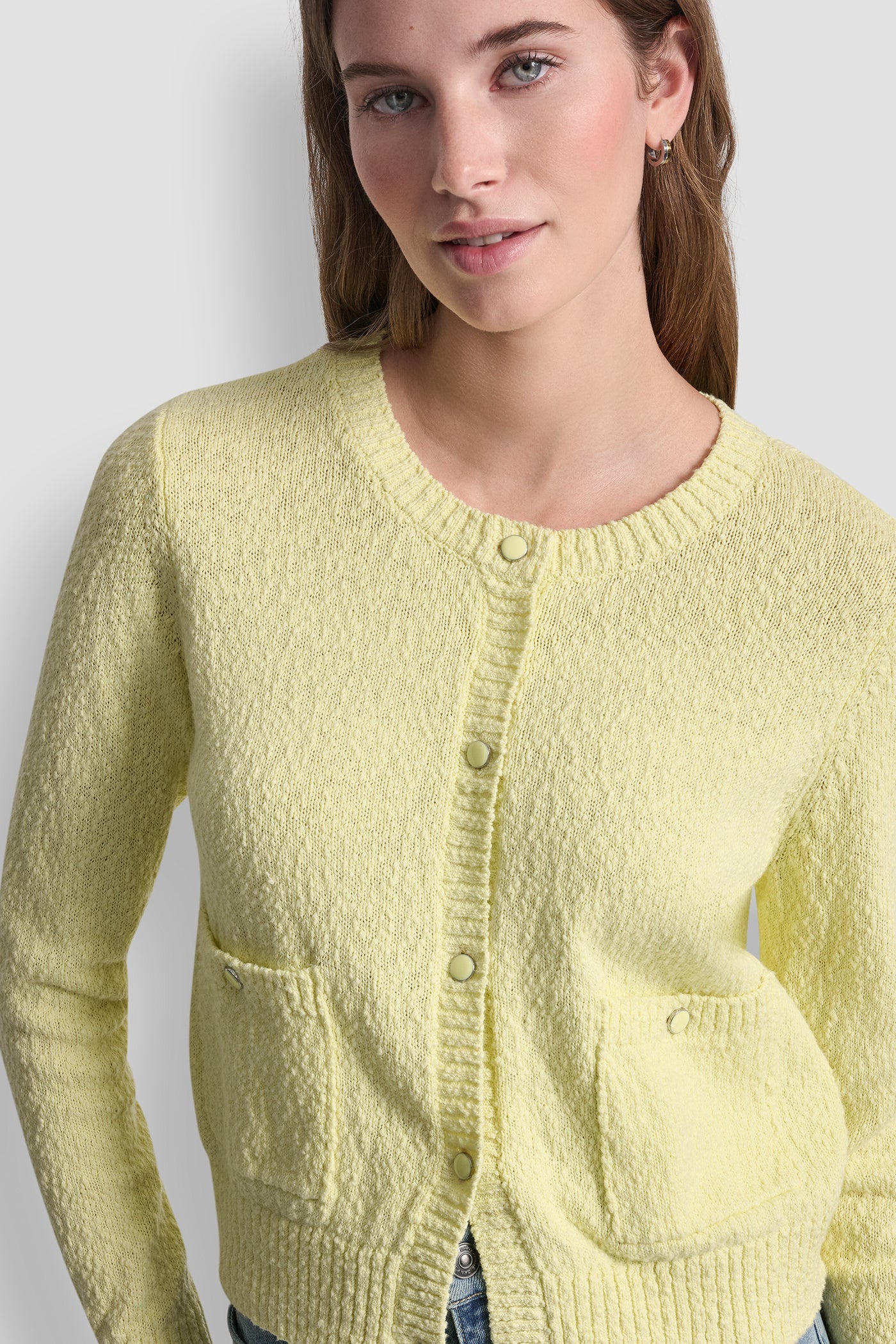 CREW NECK CARDIGAN WITH PATCH POCKETS - Image 6