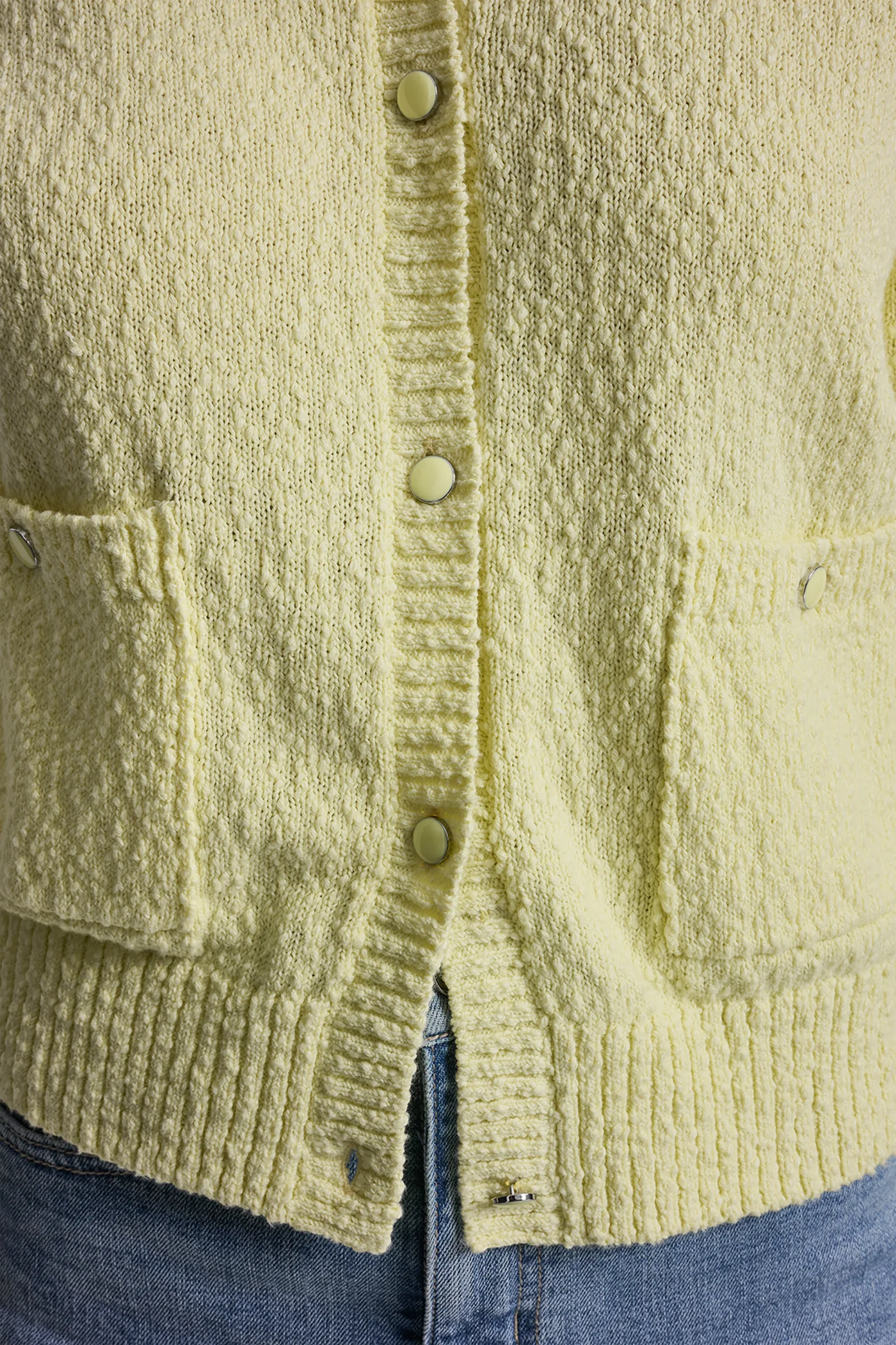 CREW NECK CARDIGAN WITH PATCH POCKETS - Image 8