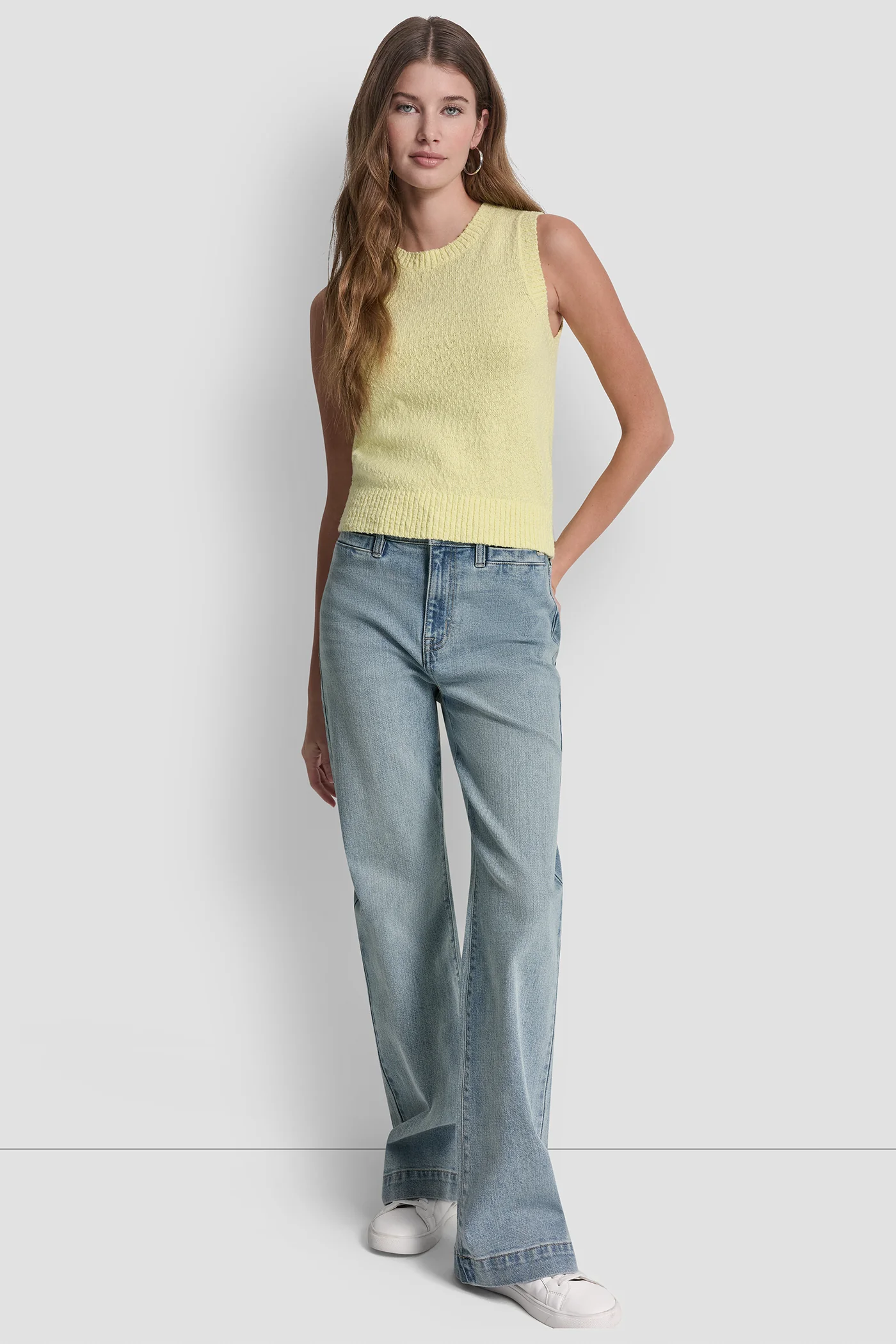 CREW NECK SLEEVELESS SWEATER - Image 4