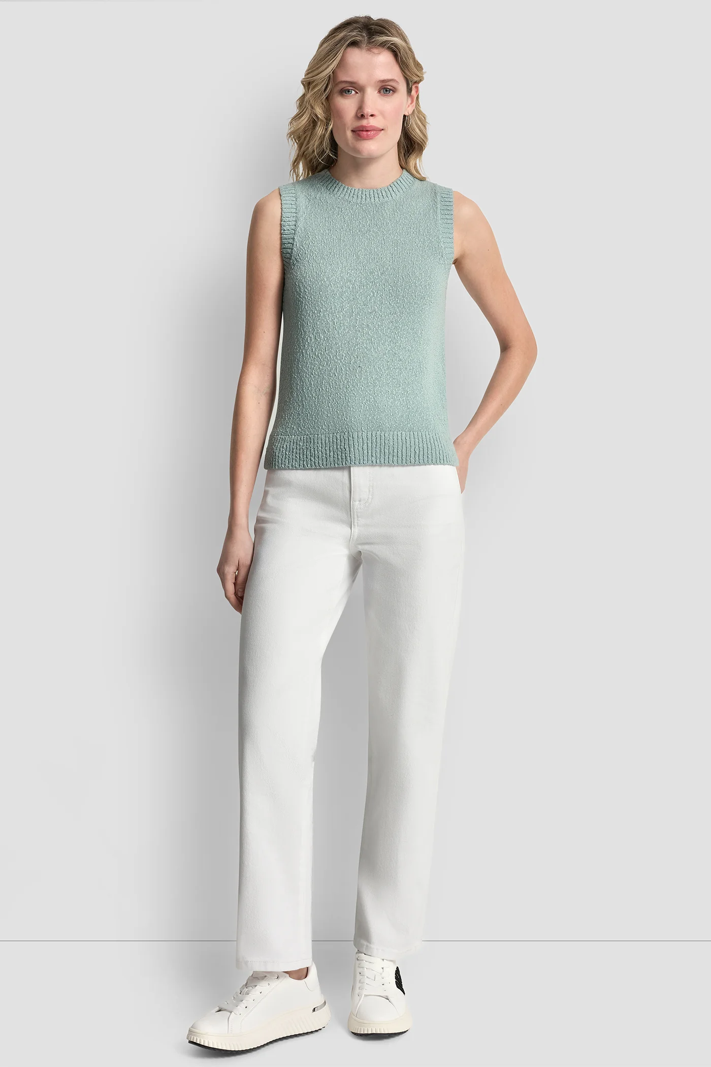 CREW NECK SLEEVELESS SWEATER - Image 5