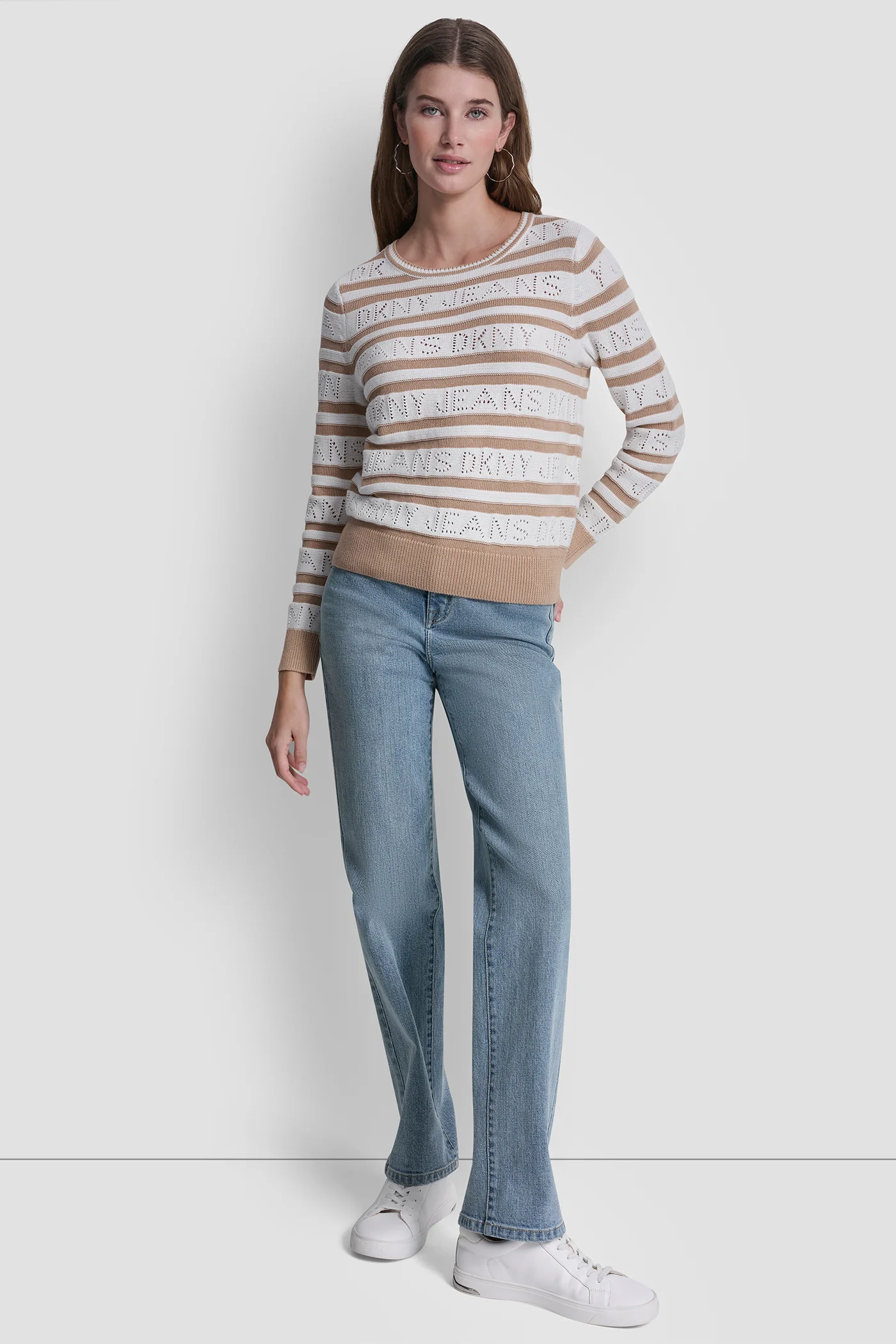 LOGO POINTELLE STRIPED SWEATER - Image 5