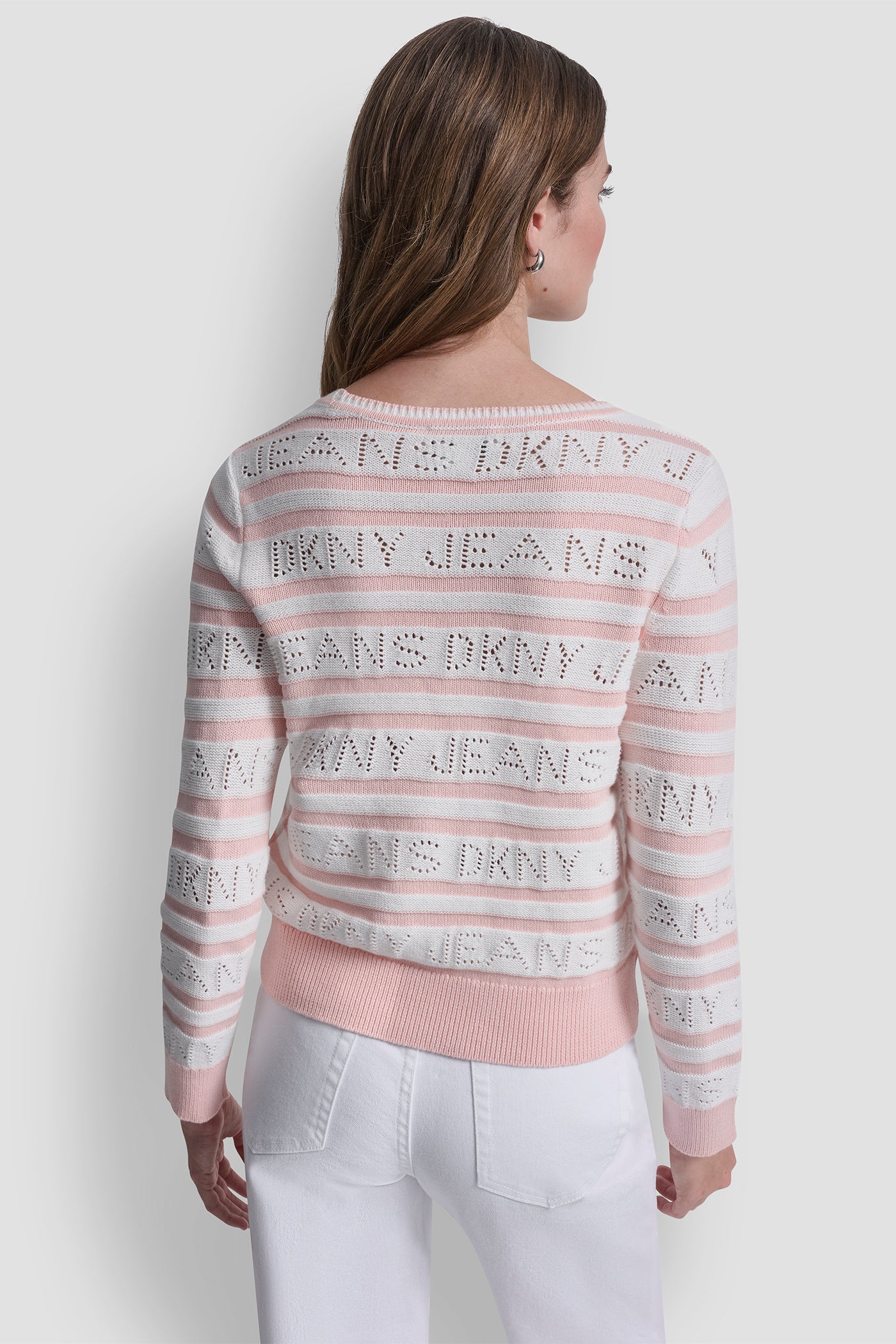 LOGO POINTELLE STRIPED SWEATER - Image 2