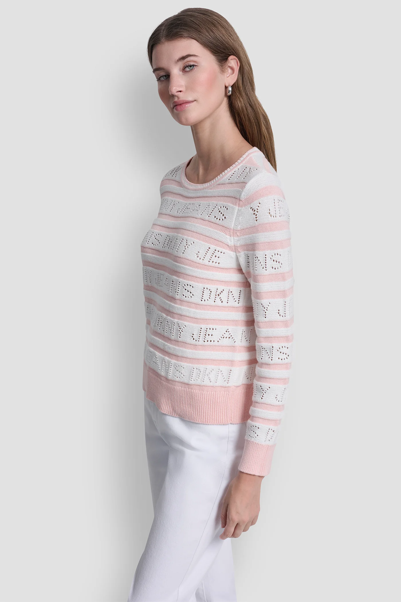 LOGO POINTELLE STRIPED SWEATER - Image 3