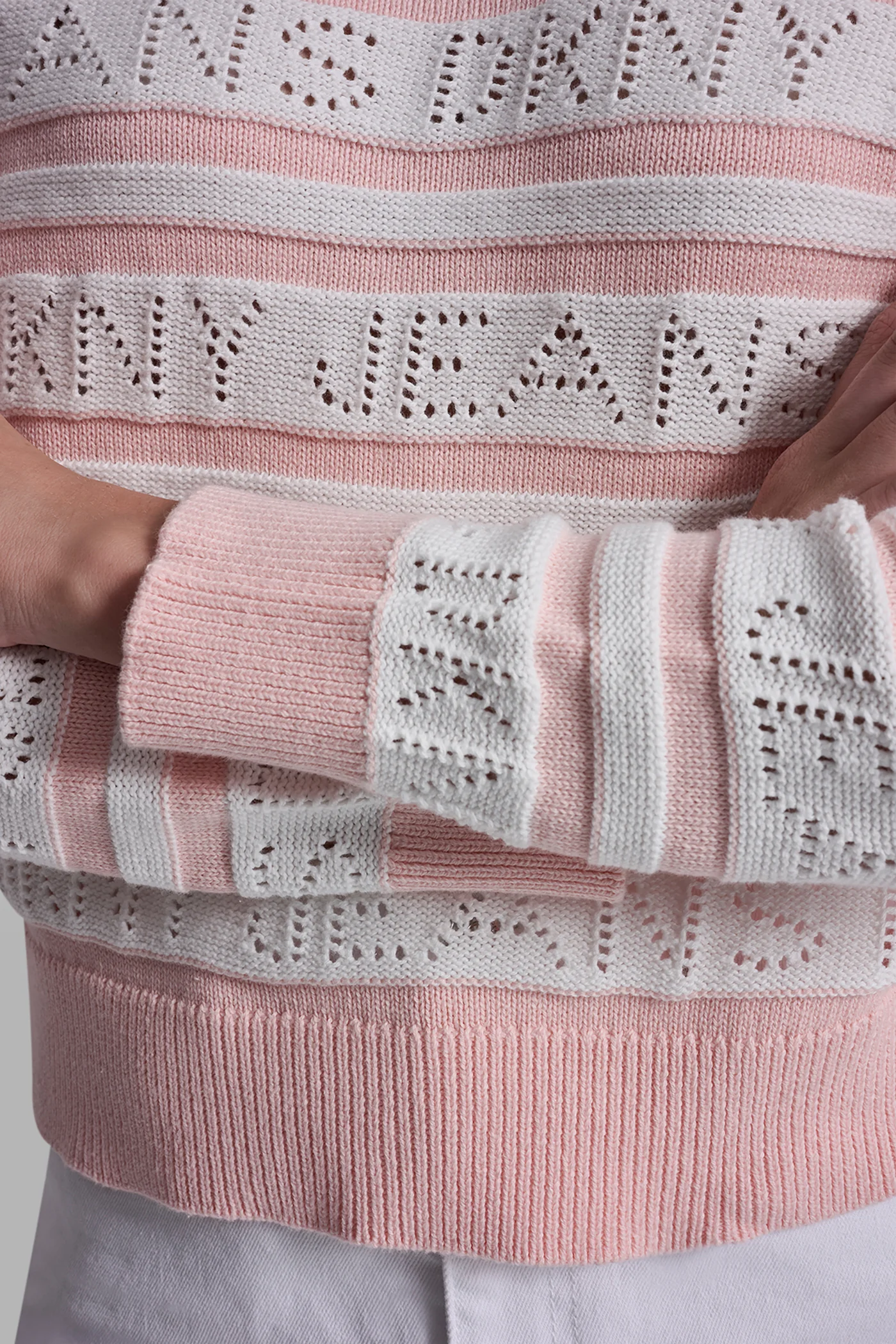 LOGO POINTELLE STRIPED SWEATER - Image 5