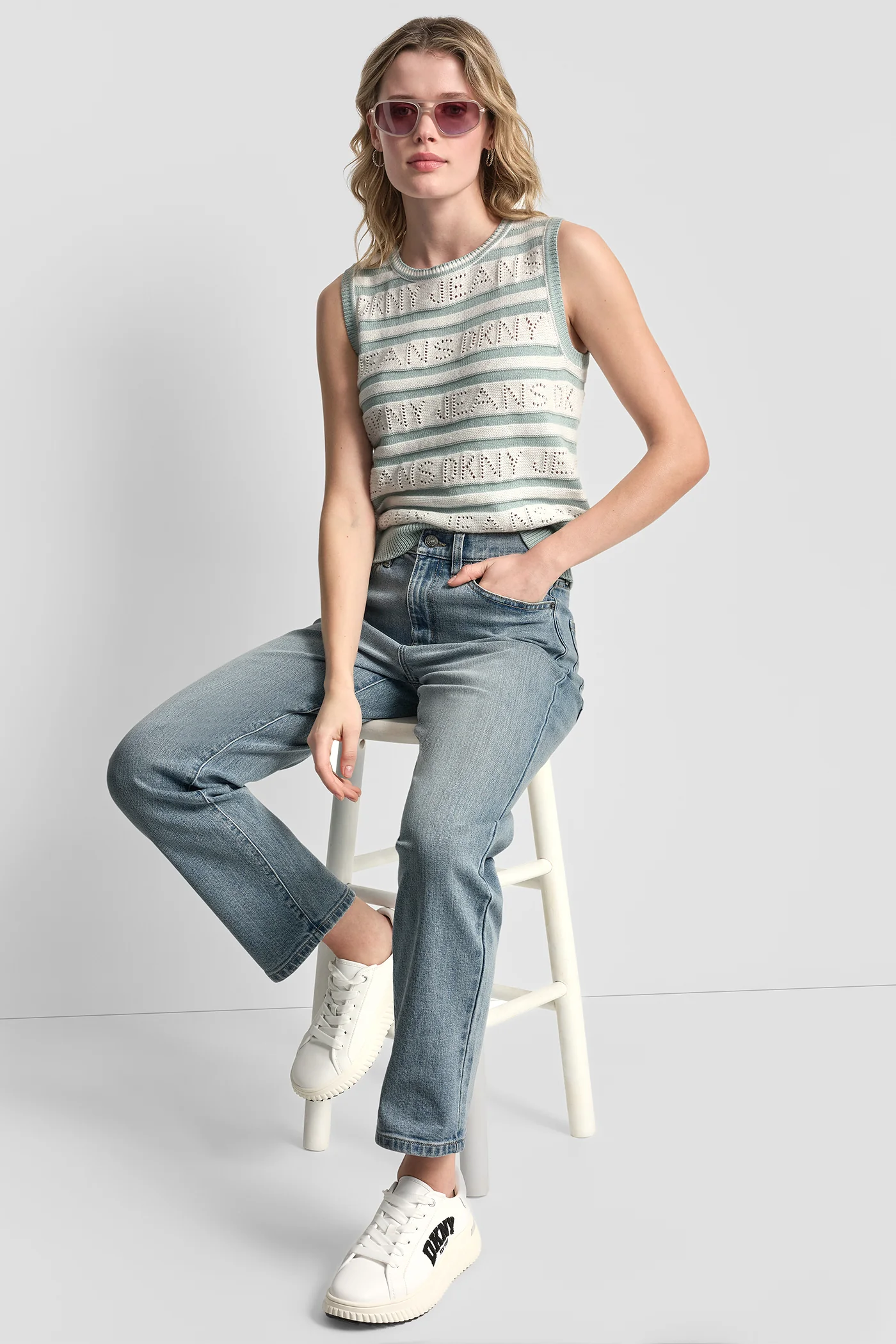 LOGO POINTELLE STRIPED SWEATER - Image 8