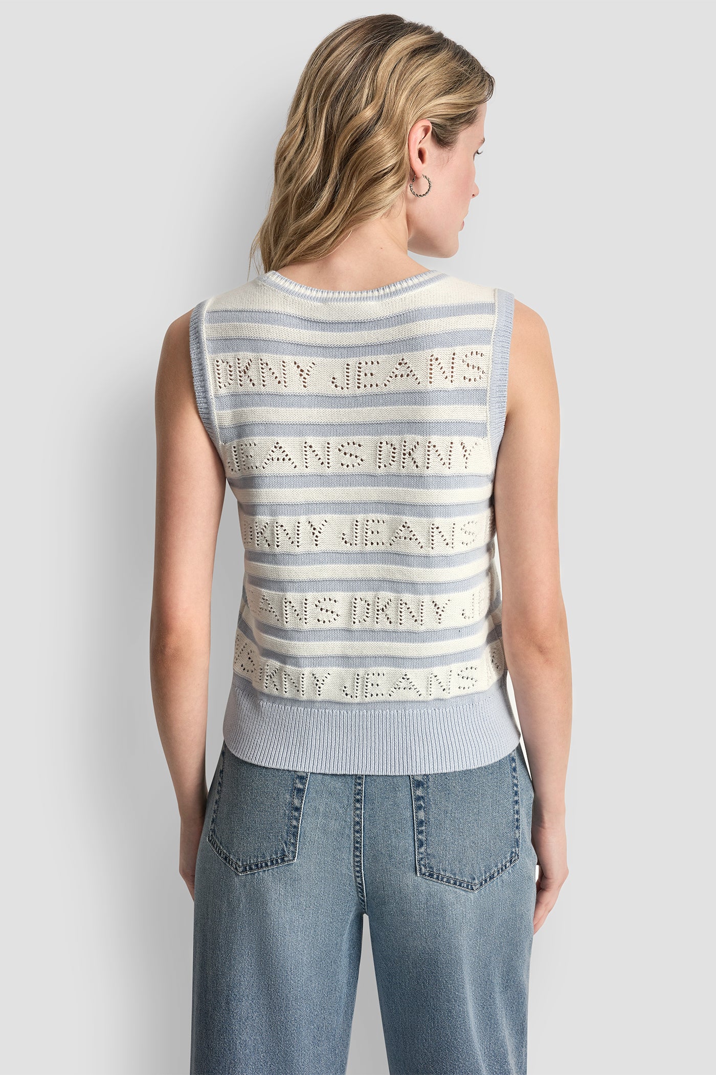 LOGO POINTELLE STRIPED SWEATER - Image 2