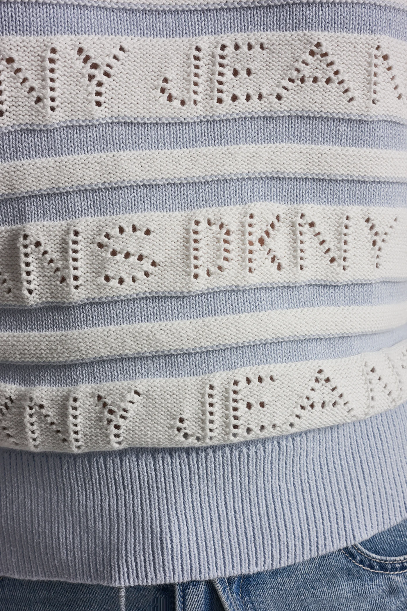 LOGO POINTELLE STRIPED SWEATER - Image 7