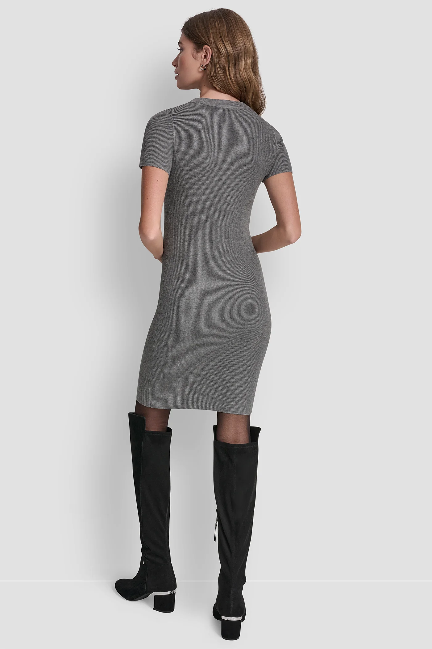 SHORT SLEEVE DRESS WITH EMBELISHMENTS - Image 3