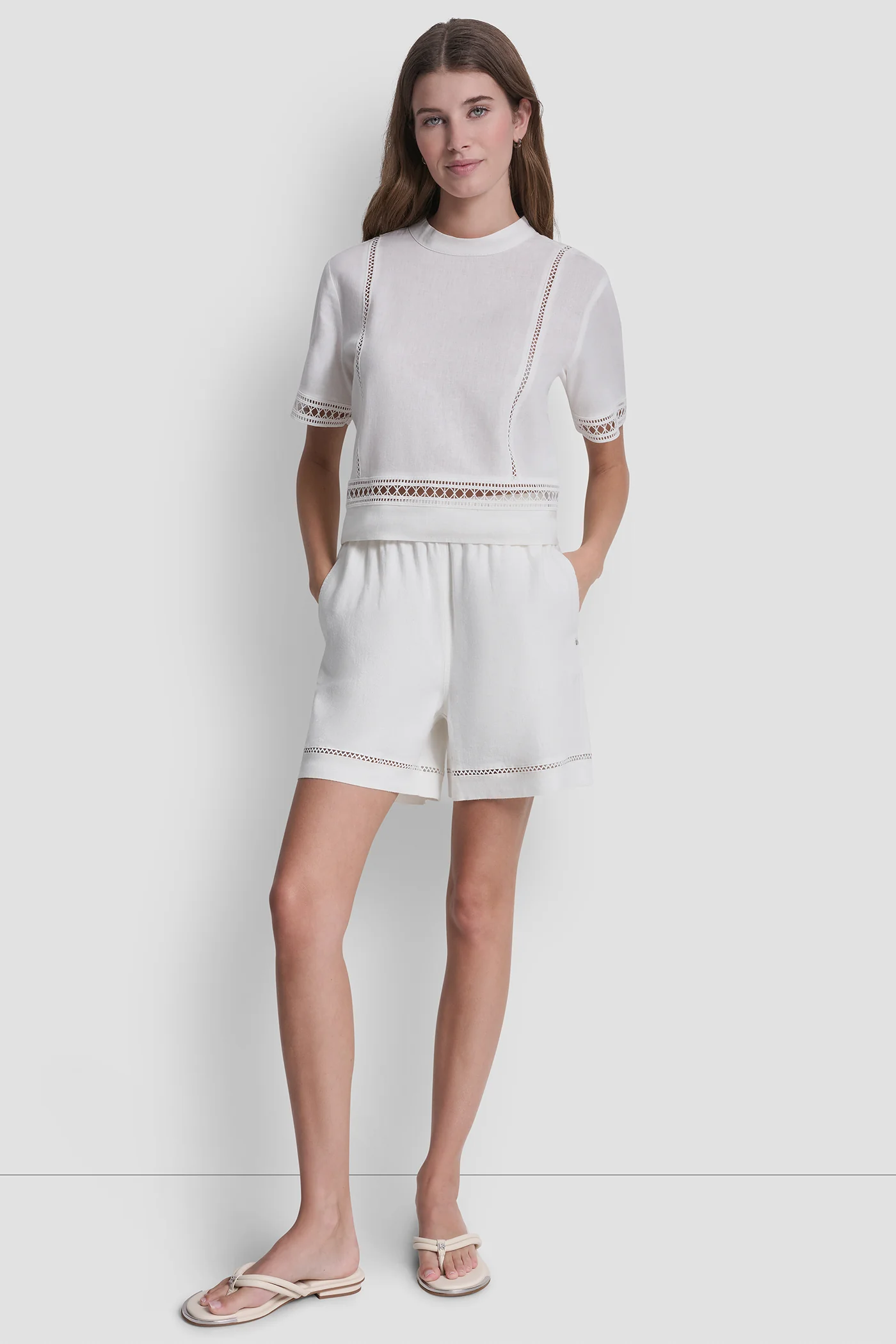 HIGH-RISE LINEN-BLEND SHORT - Image 5
