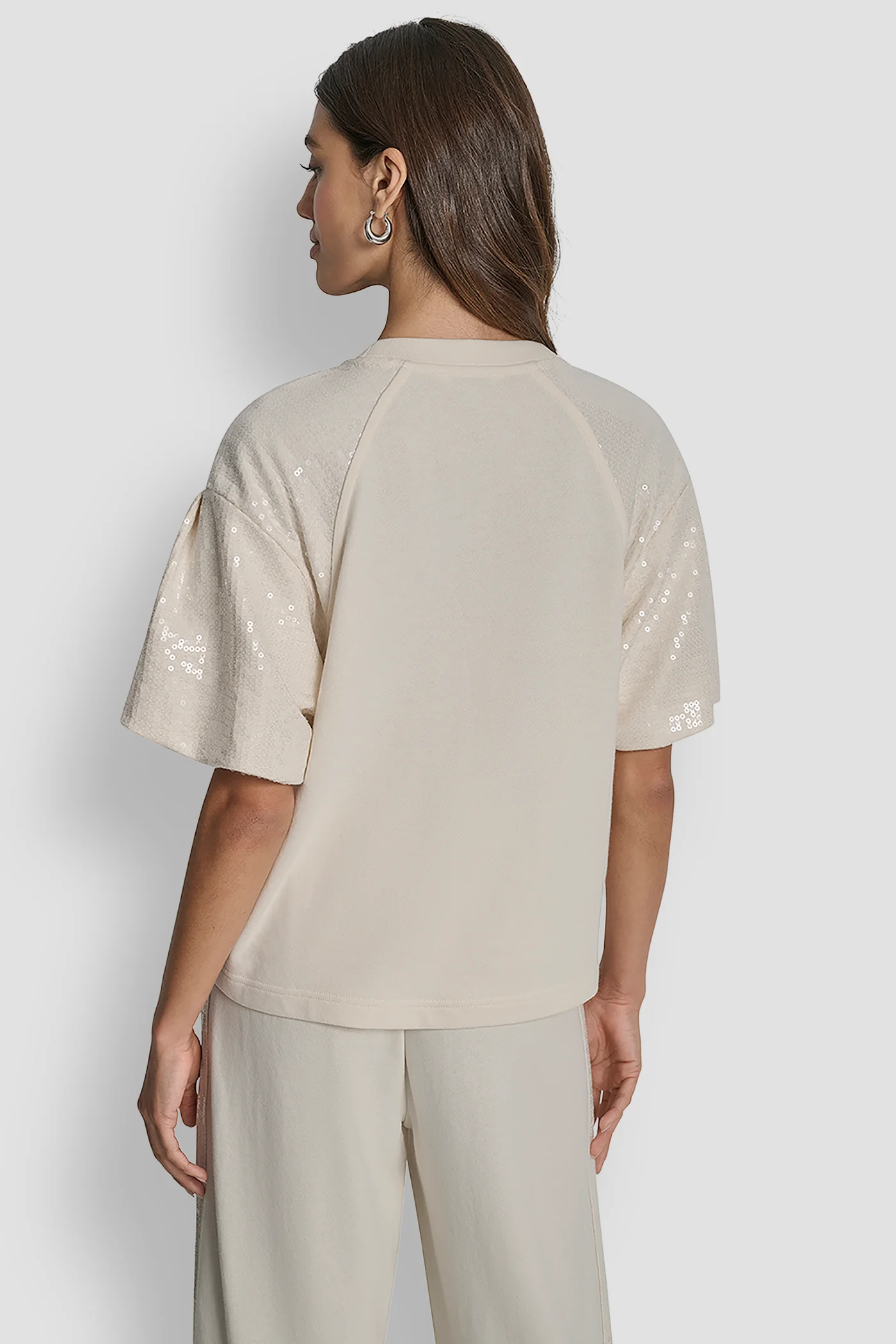SEQUIN PUFF SLEEVE SWEATER - Image 3