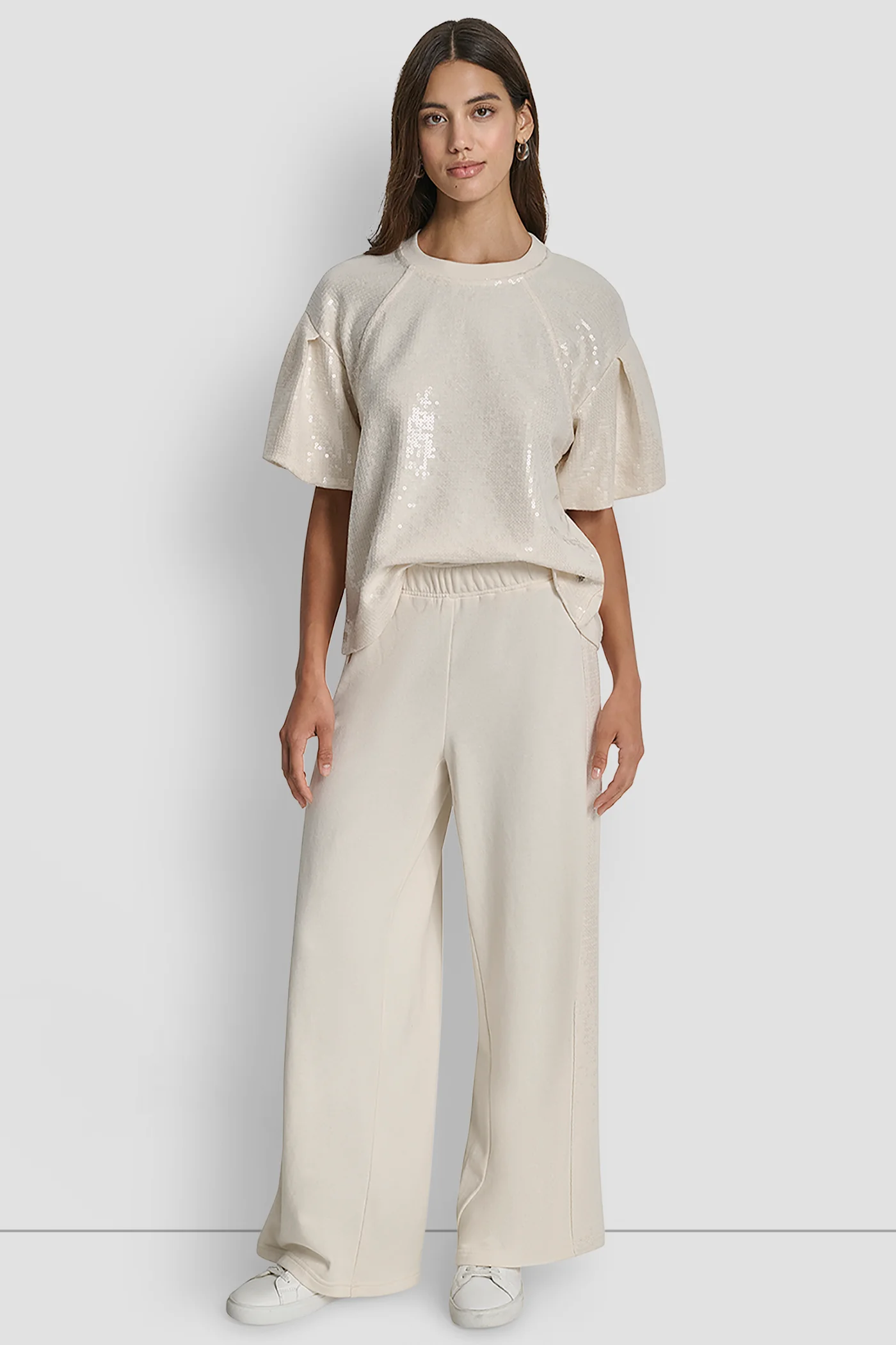SEQUIN PUFF SLEEVE SWEATER - Image 6