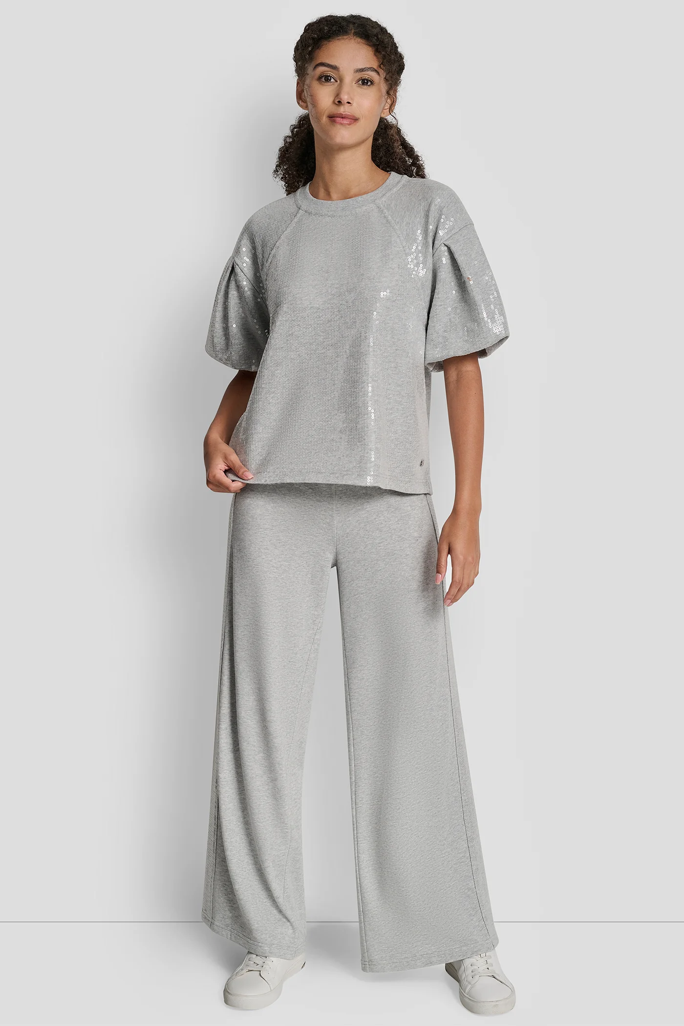 SEQUIN PUFF SLEEVE SWEATER - Image 5