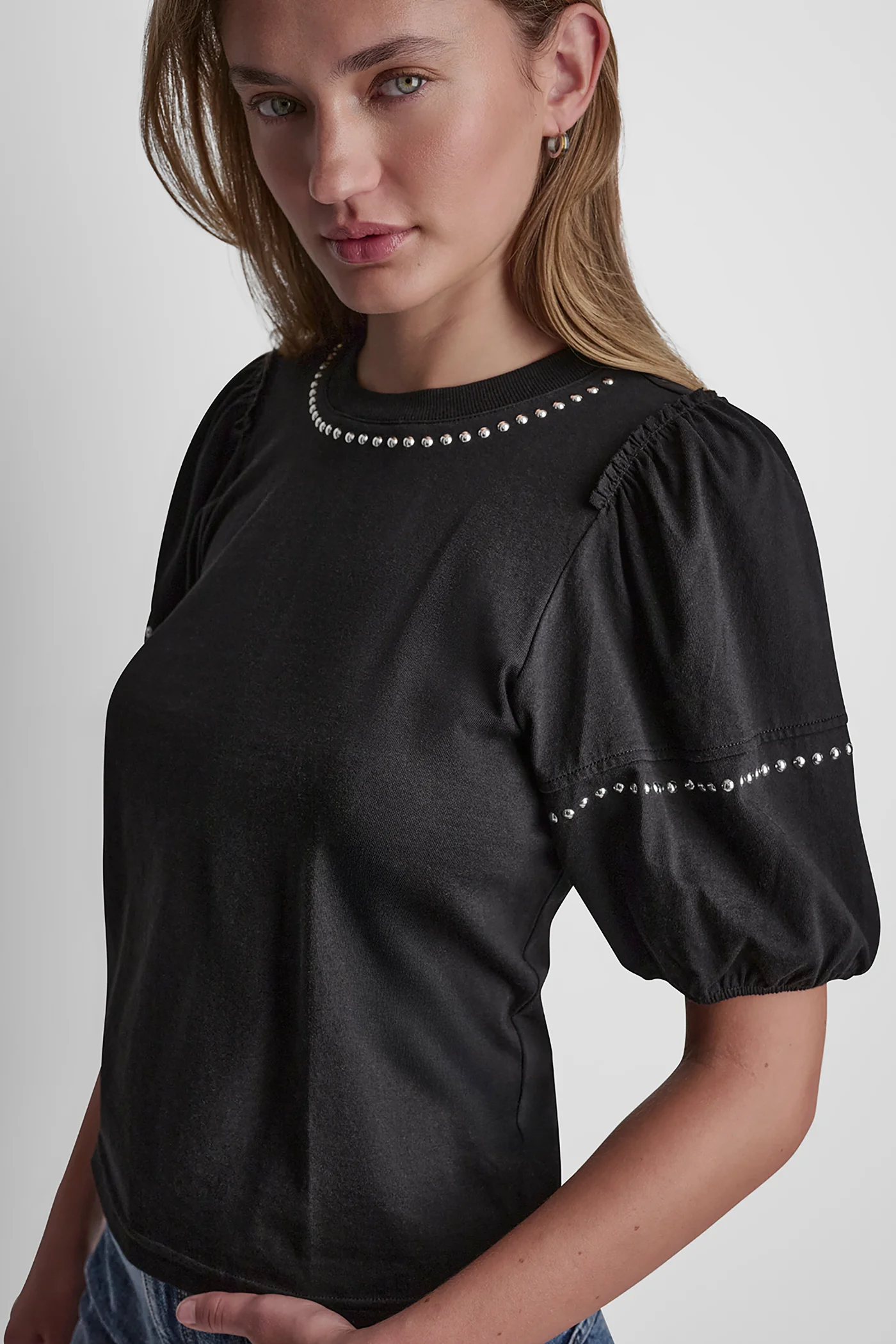 DOME STUDS MINI RUFFLE SHIRT - Image 5