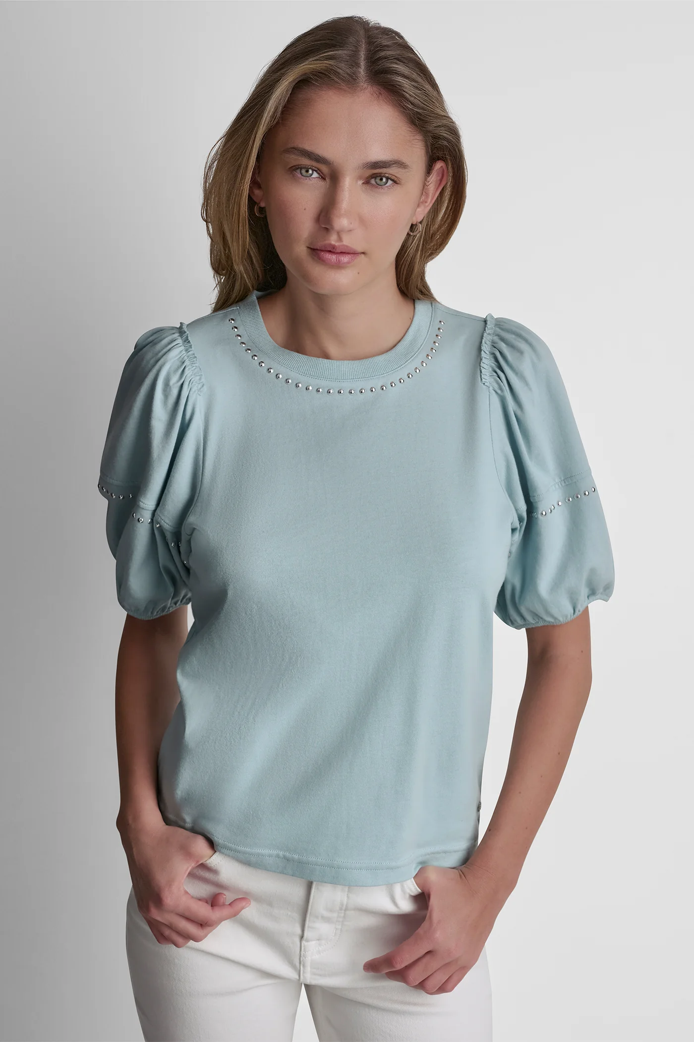 DOME STUDS MINI RUFFLE SHIRT - Image 4