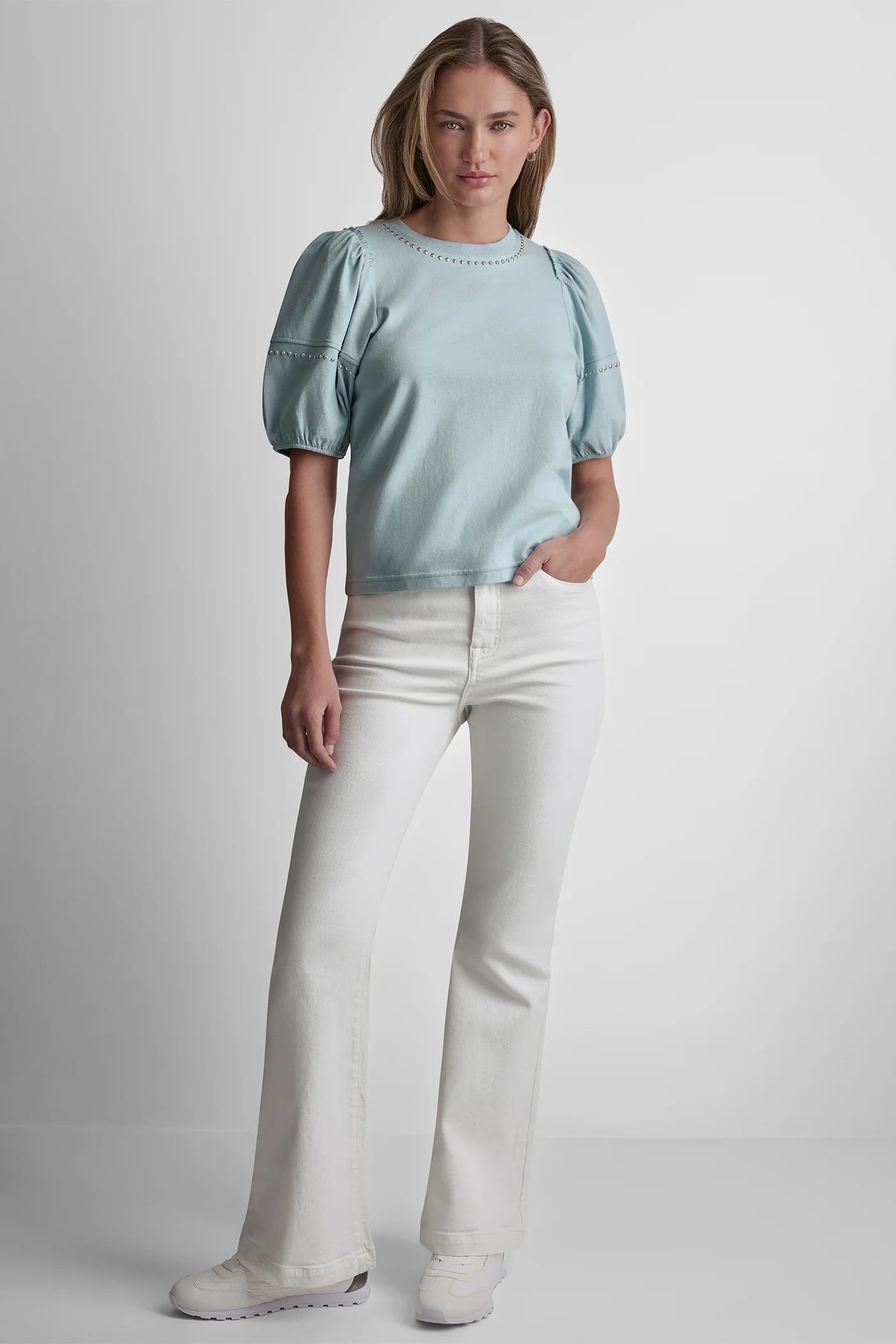 DOME STUDS MINI RUFFLE SHIRT - Image 5