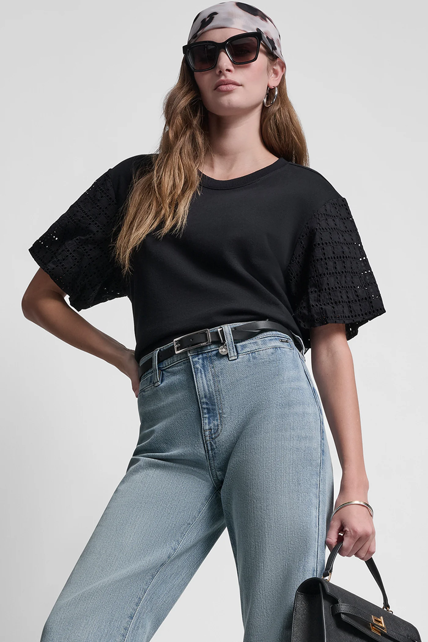 EYELET PUFF SLEEVE SHIRT - Image 5