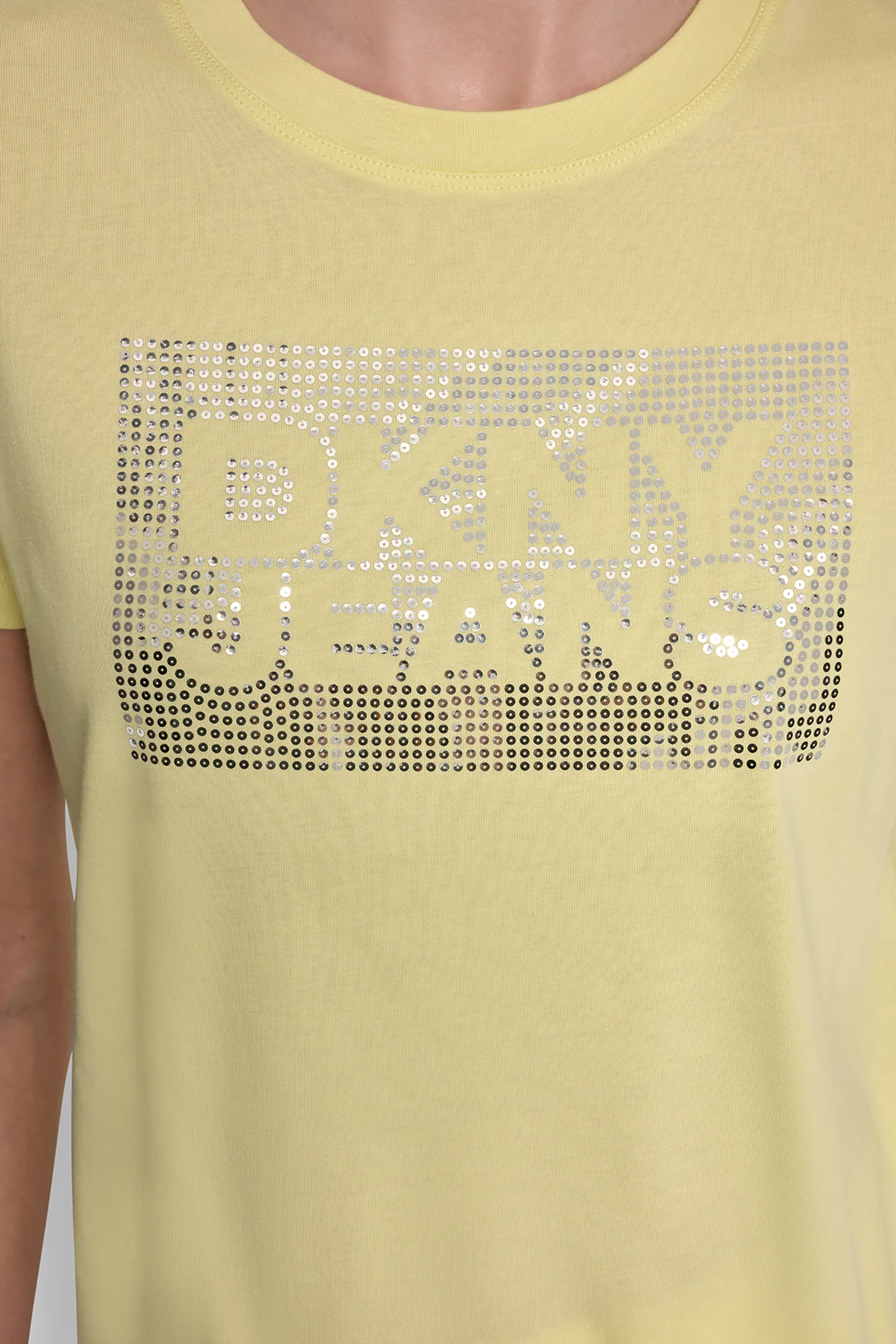 DKNY JEANS STACK LOGO RHINESTONE TEE - Image 7
