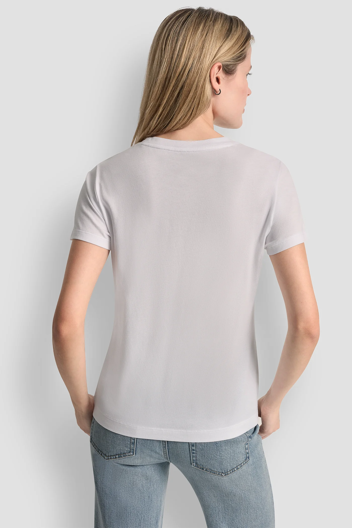 DKNY JEANS STACK LOGO RHINESTONE TEE - Image 2