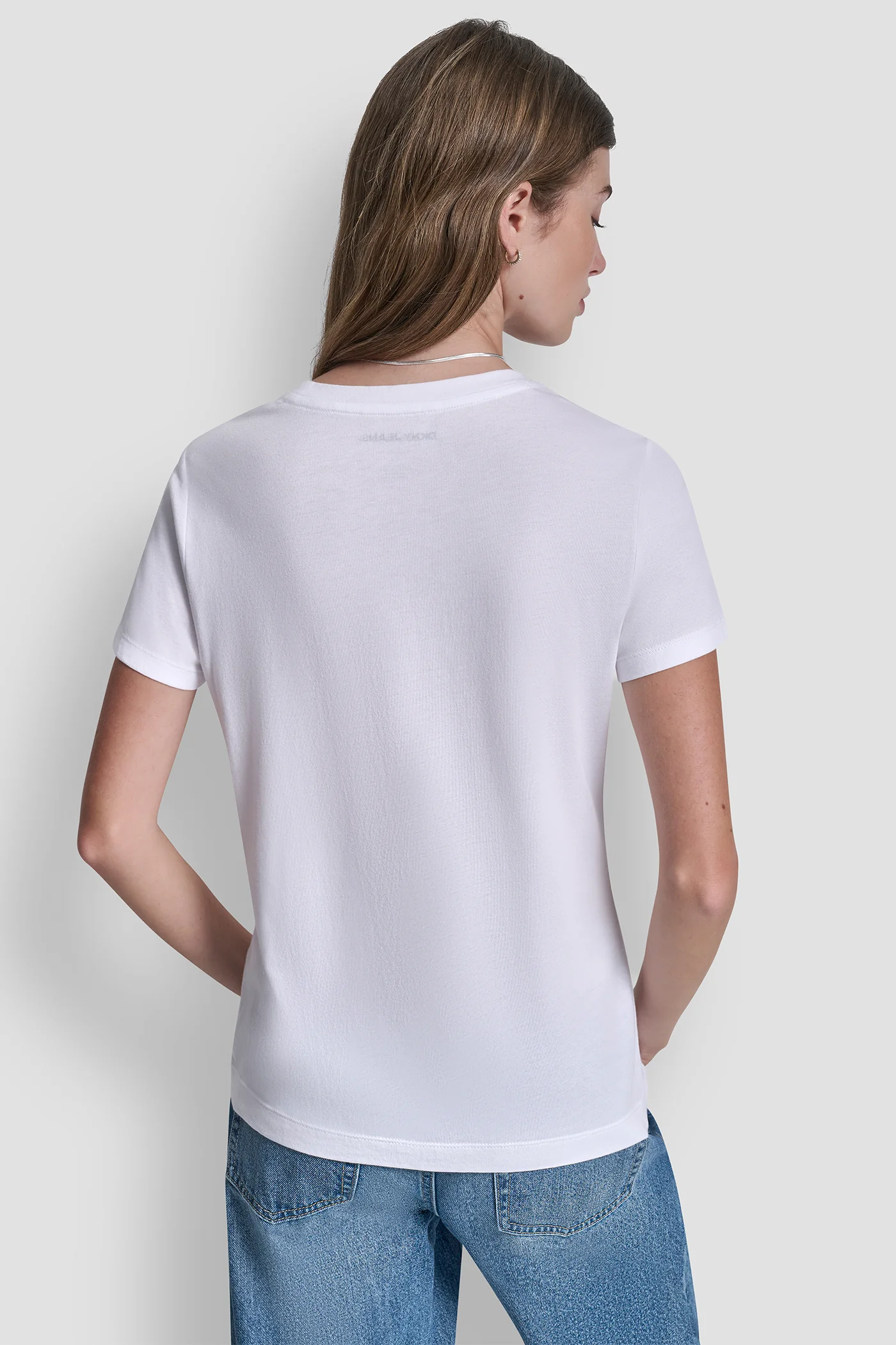 DKNY JEANS STACKED RHINESTONE TEE - Image 2