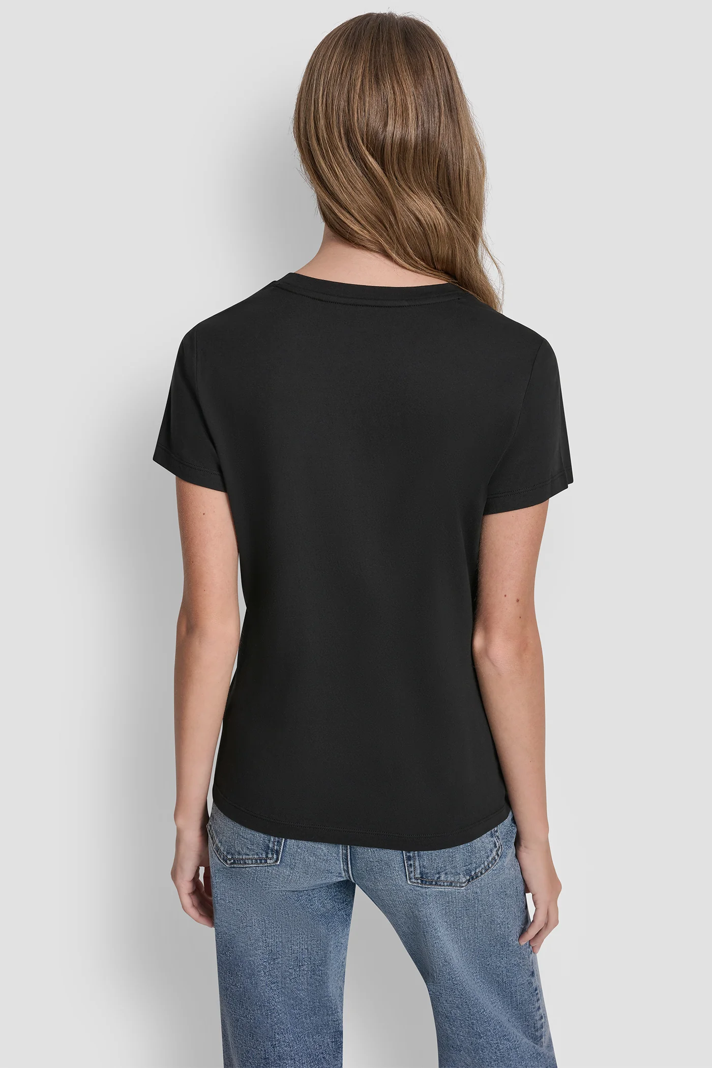 DKNY STACKED EYELET LOGO TEE - Image 3
