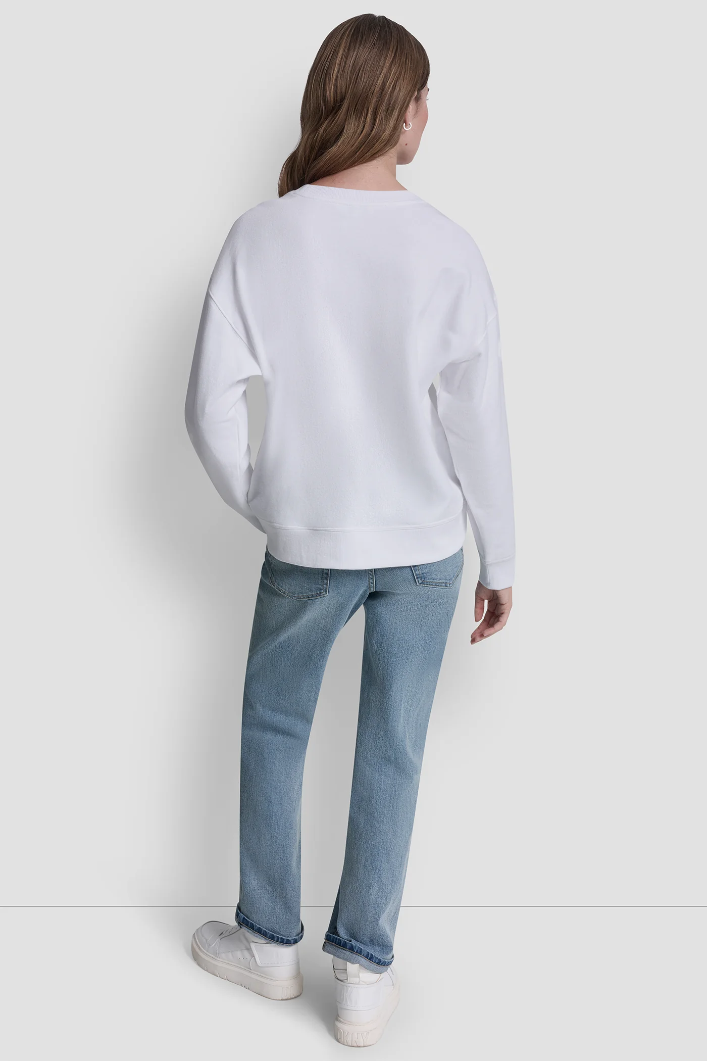 DKNY RHINESTONE TAXI LOGO SWEATSHIRT - Image 2