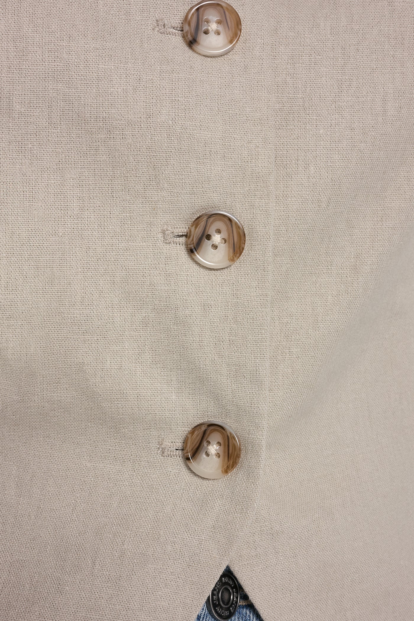 LINEN BUTTON-FRONT VEST - Image 6