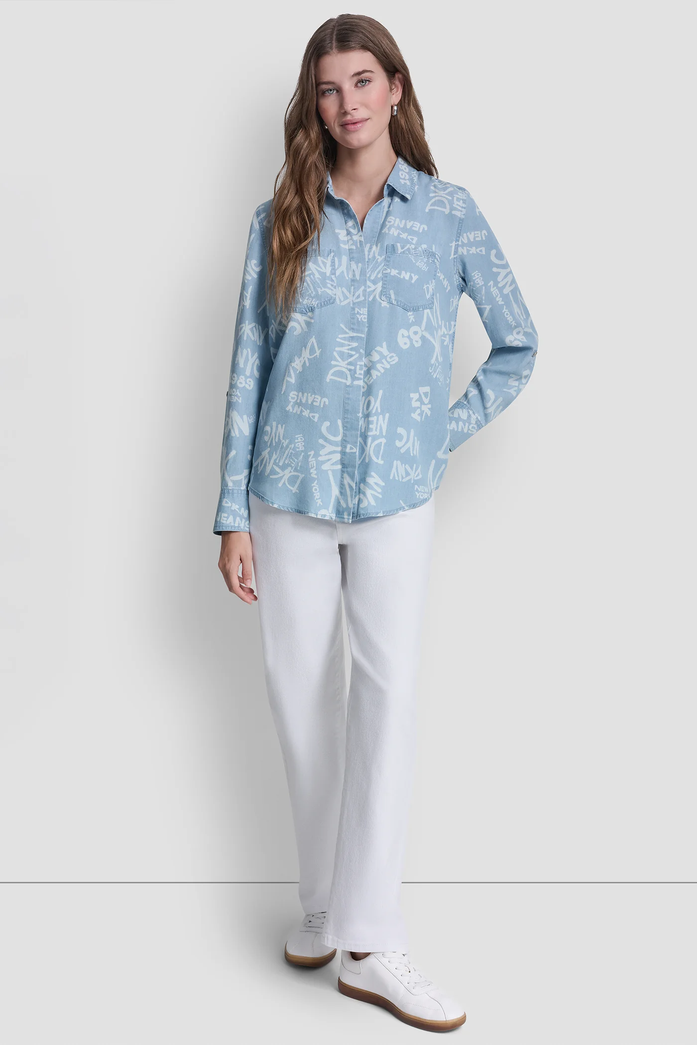 GARMENT DYE SPLIT BACK SHIRT - Image 5