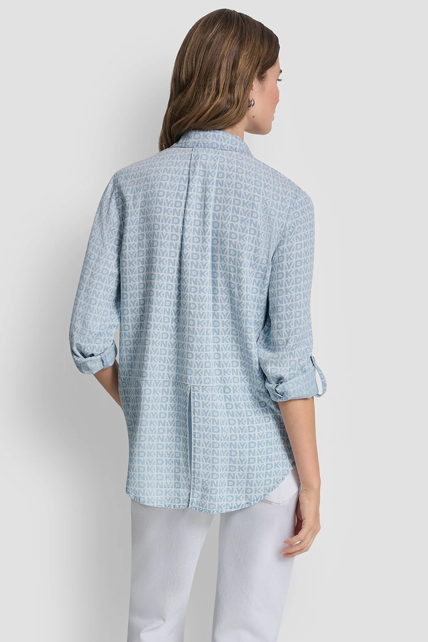 GARMENT DYE SPLIT BACK SHIRT - Image 2