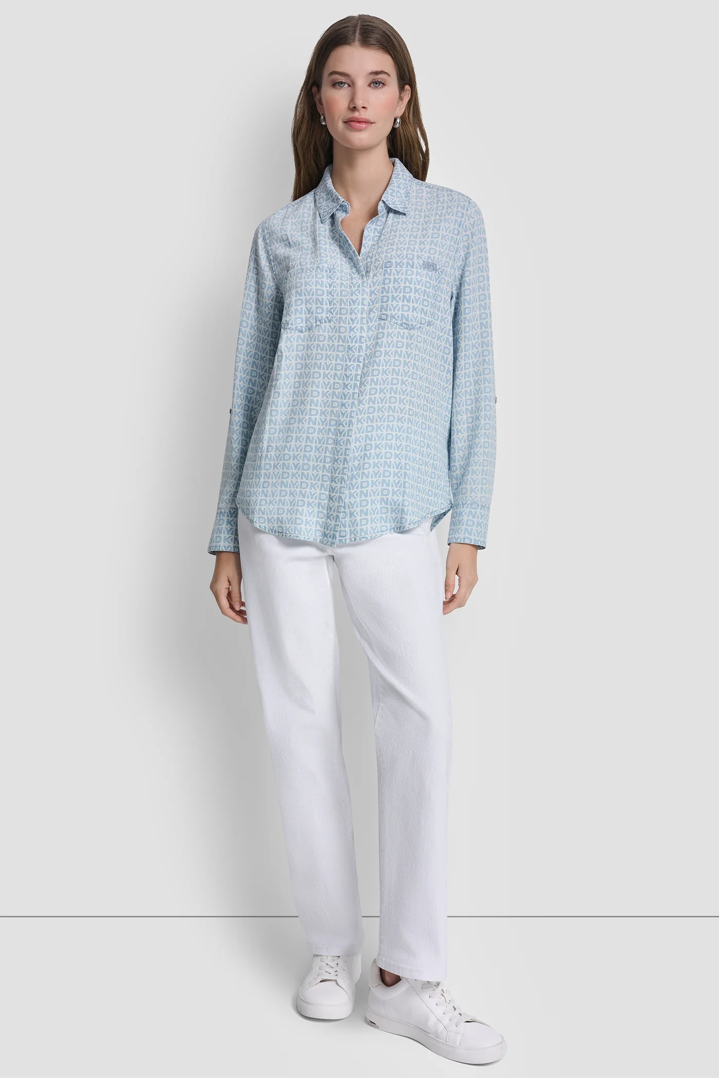 GARMENT DYE SPLIT BACK SHIRT - Image 5