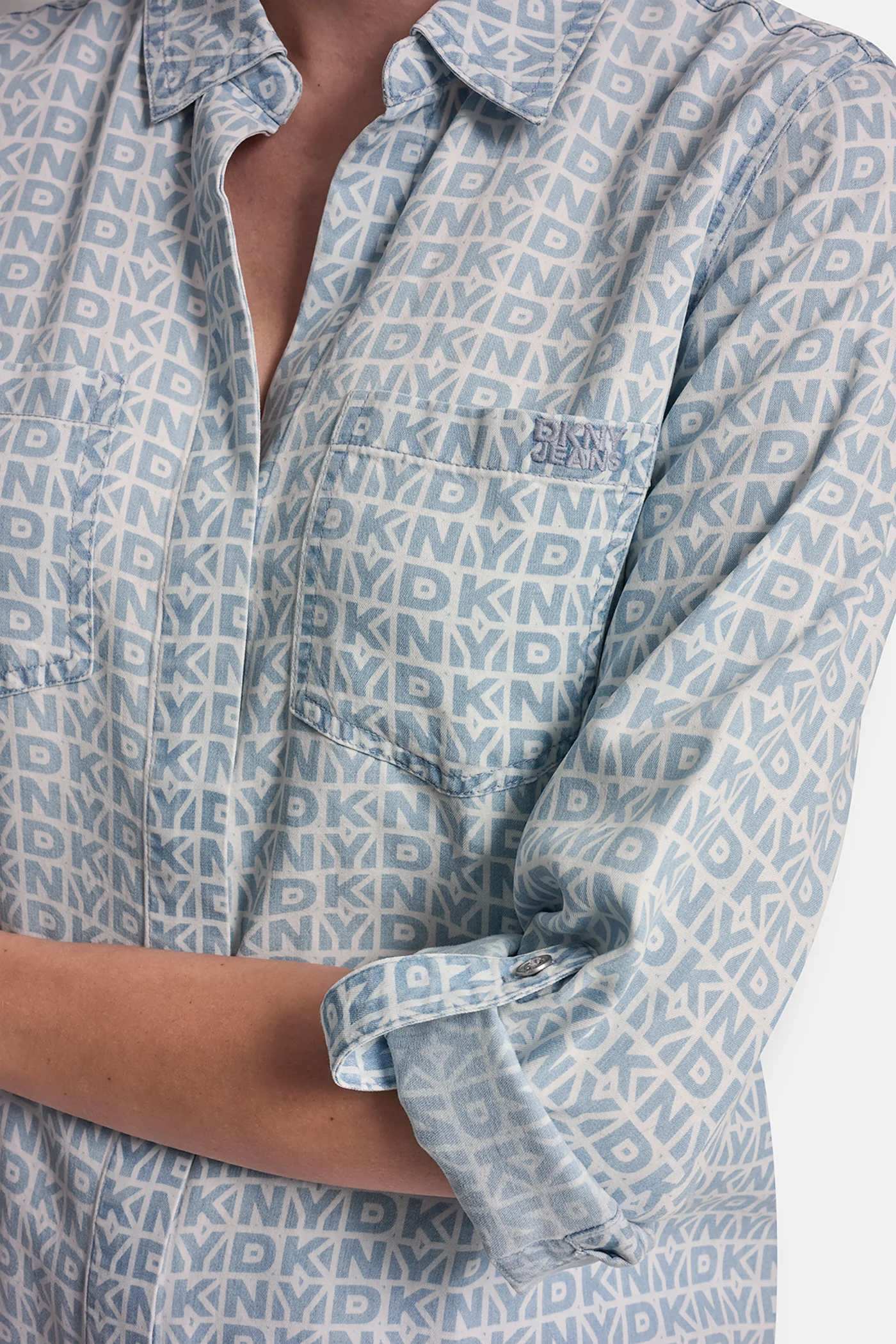 GARMENT DYE SPLIT BACK SHIRT - Image 7