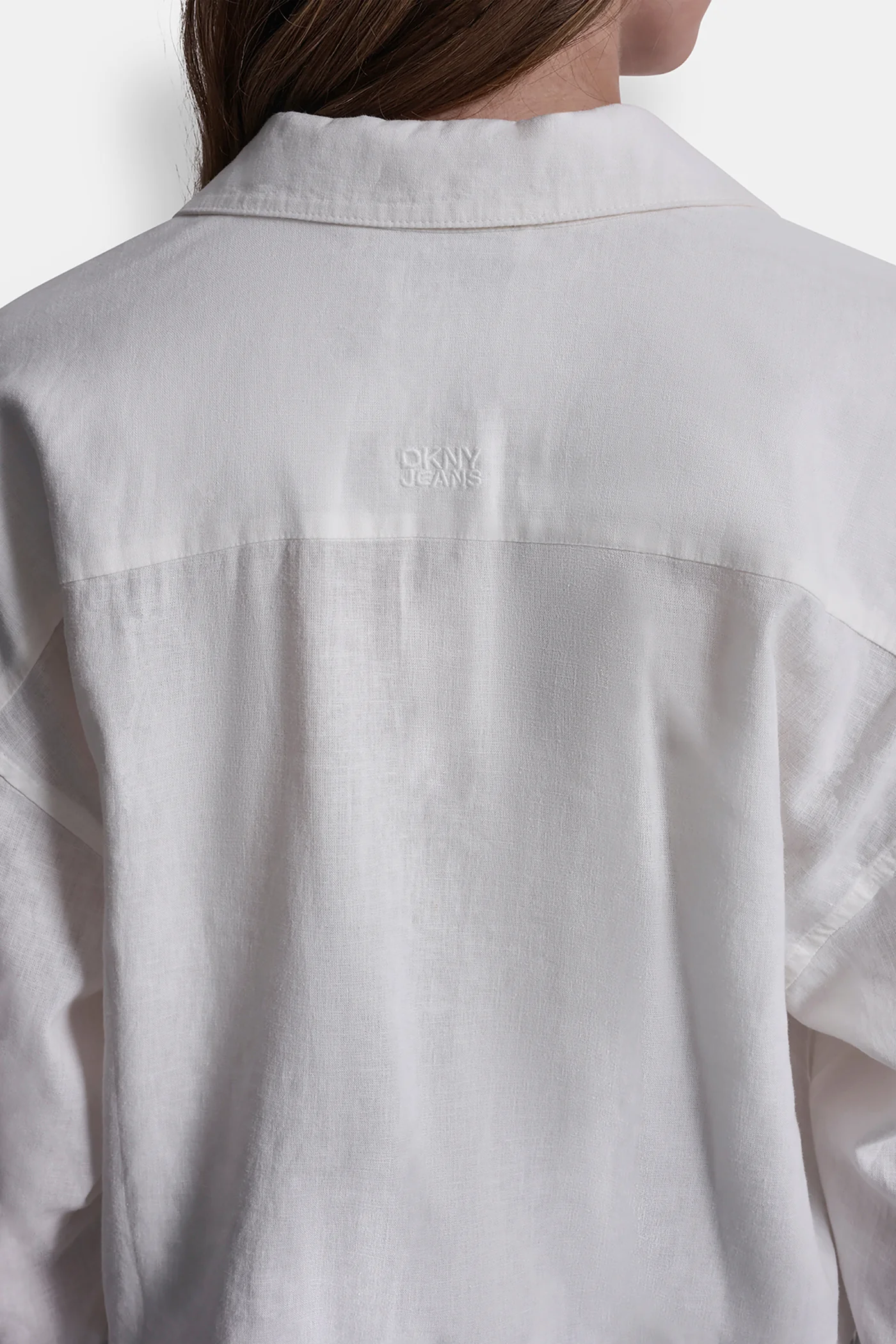 LINEN-BLEND V-NECK SHIRT - Image 6