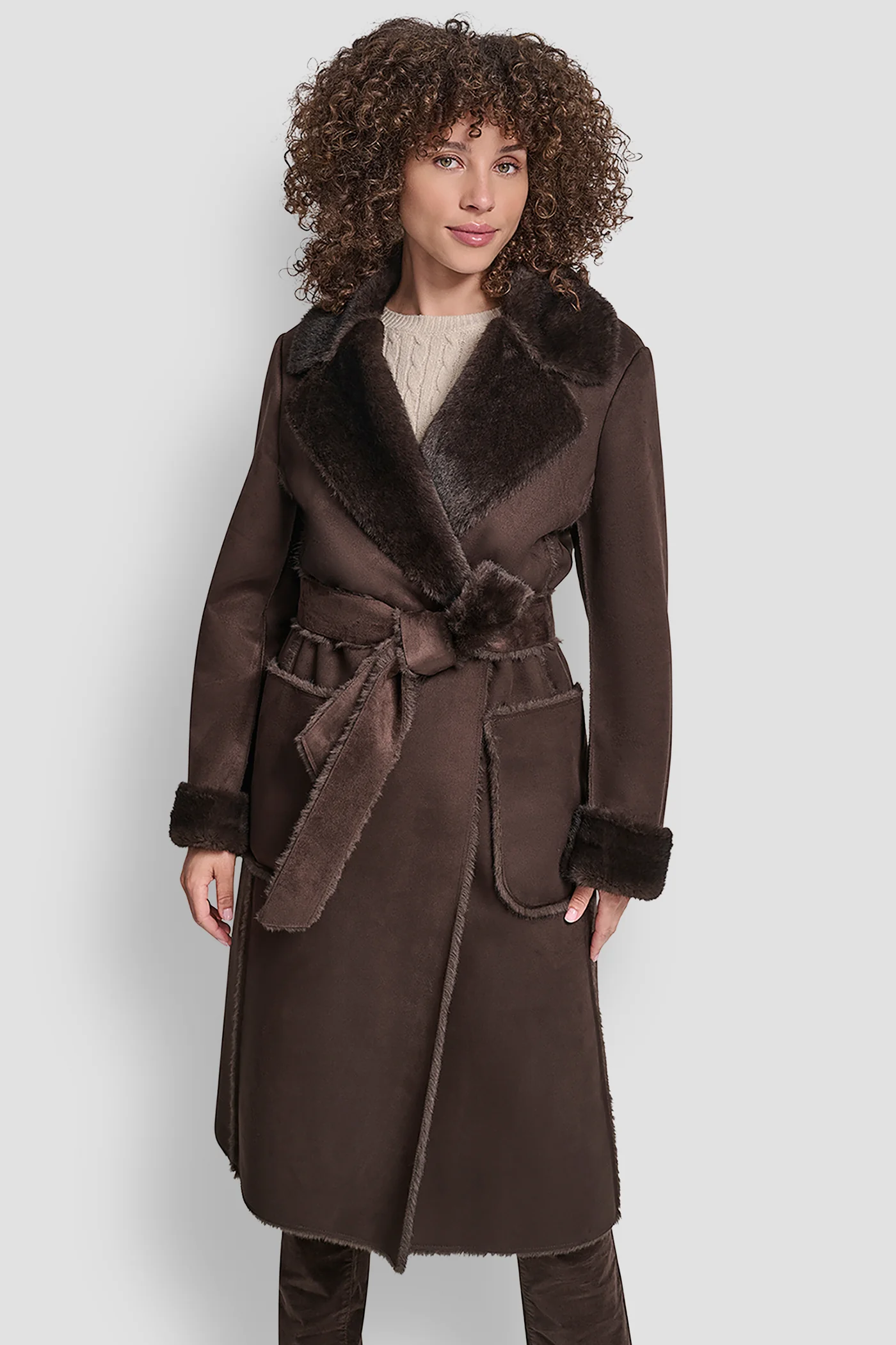 BELTED FAUX SHERLING - Image 4