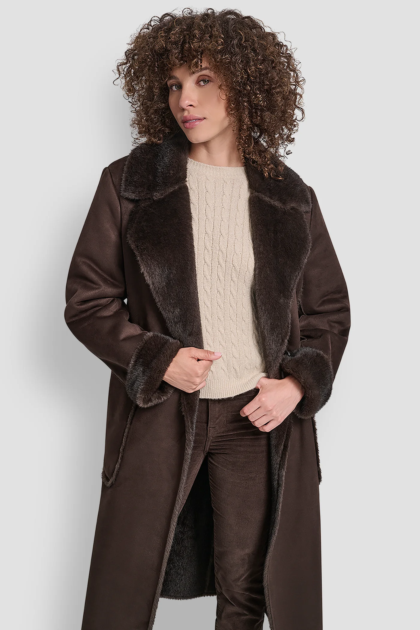 BELTED FAUX SHERLING - Image 5