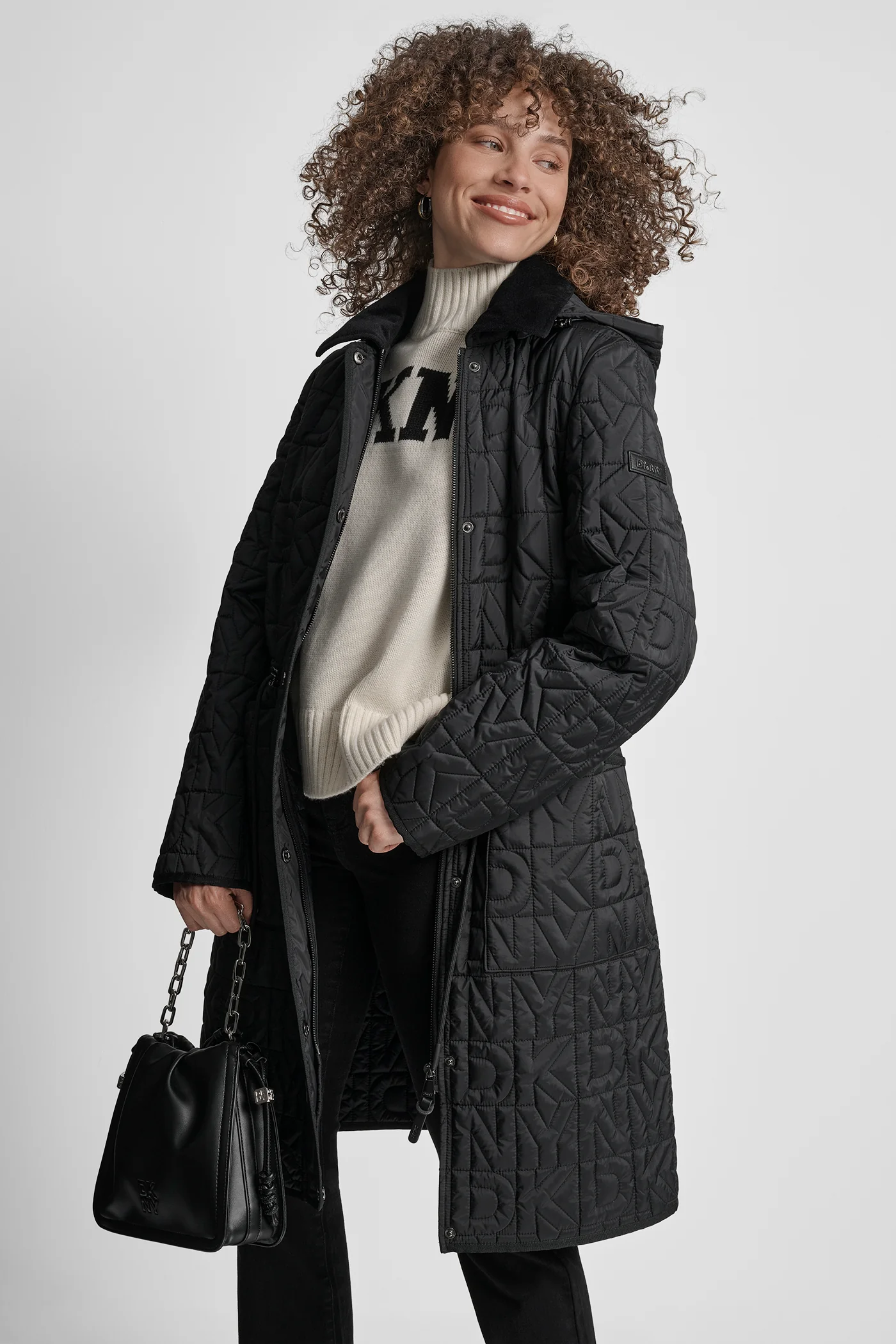 LONG QUILTED COAT - Image 5