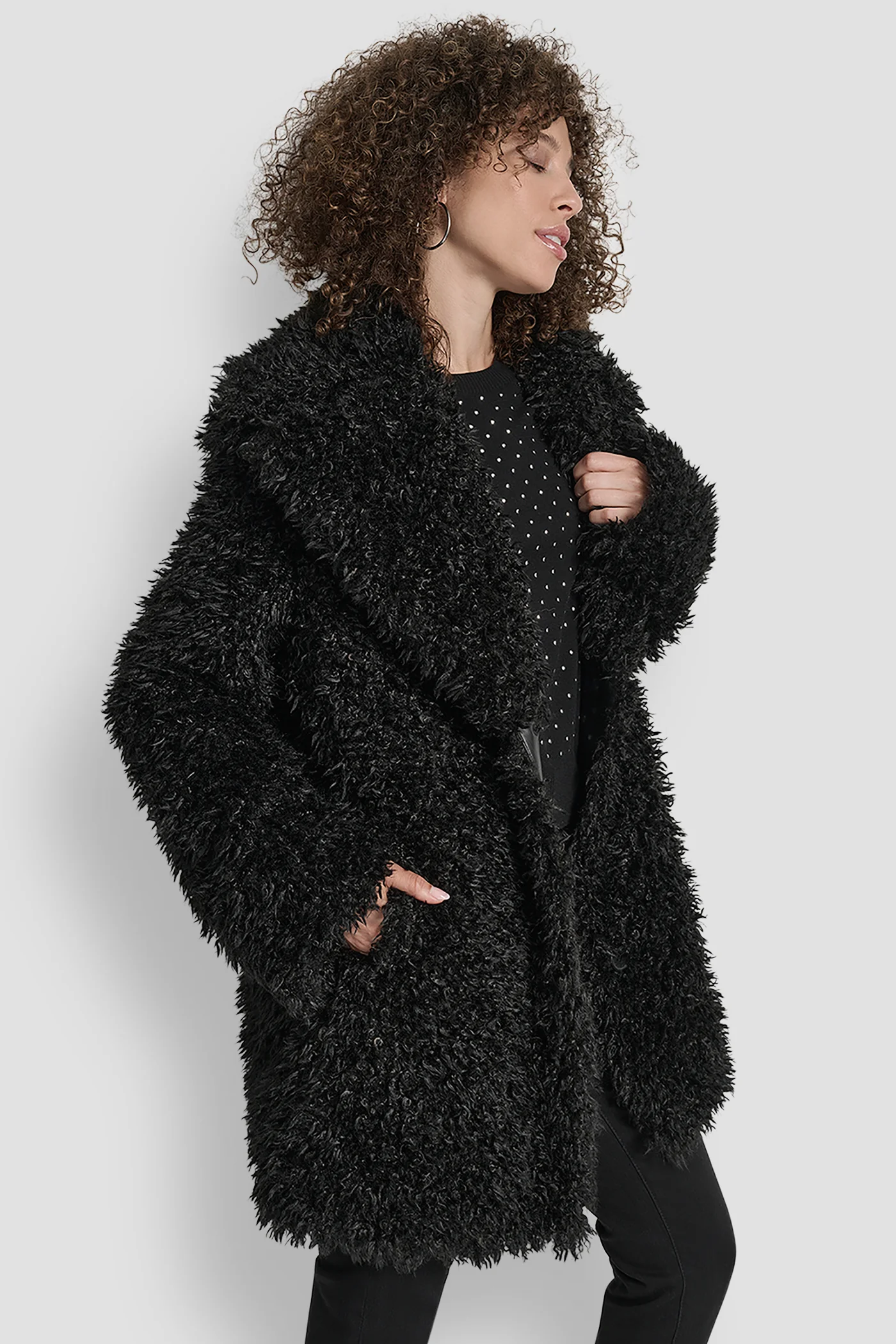 FAUX TEDDY FUR JACKET - Image 3