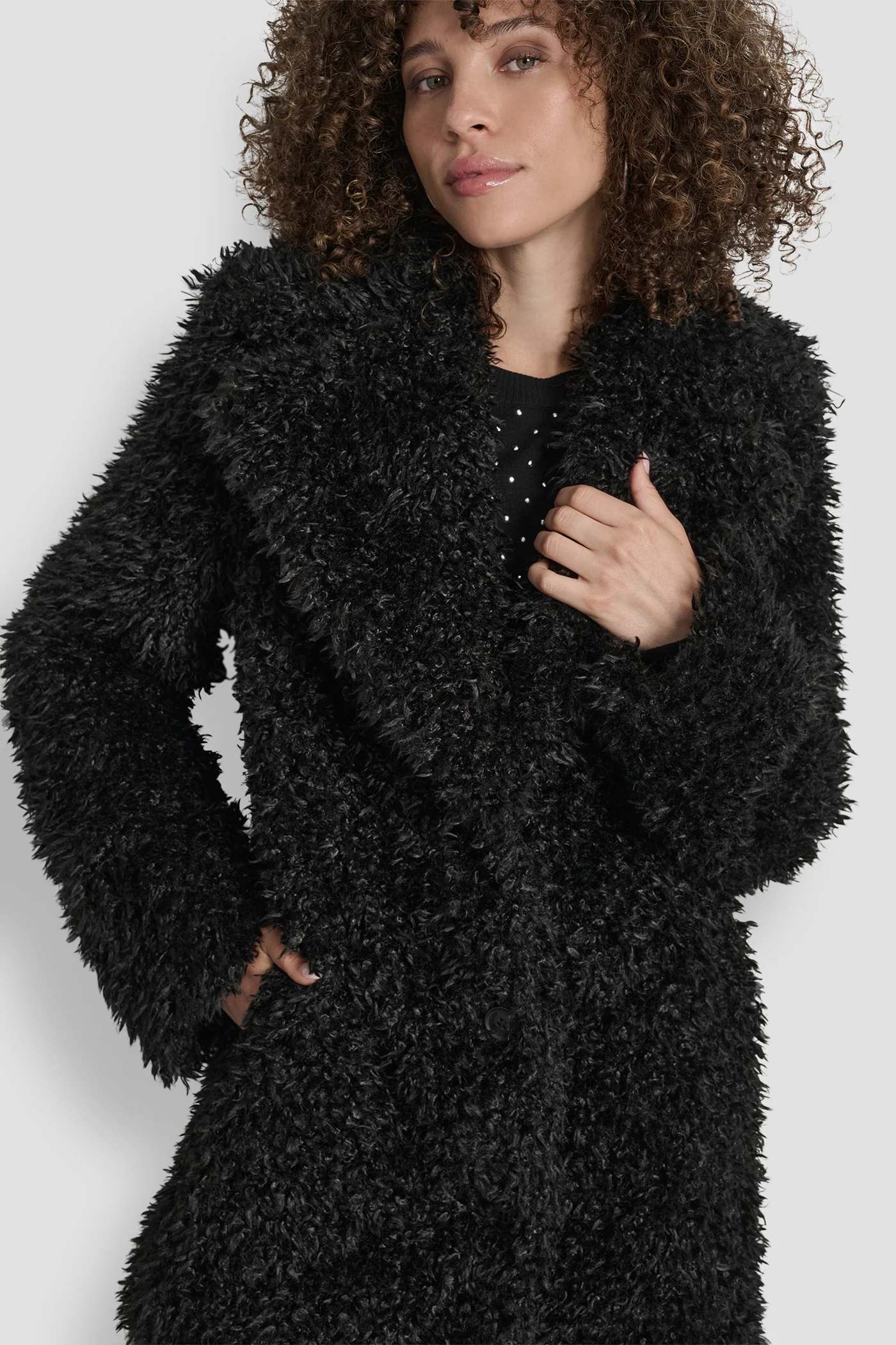 FAUX TEDDY FUR JACKET - Image 4