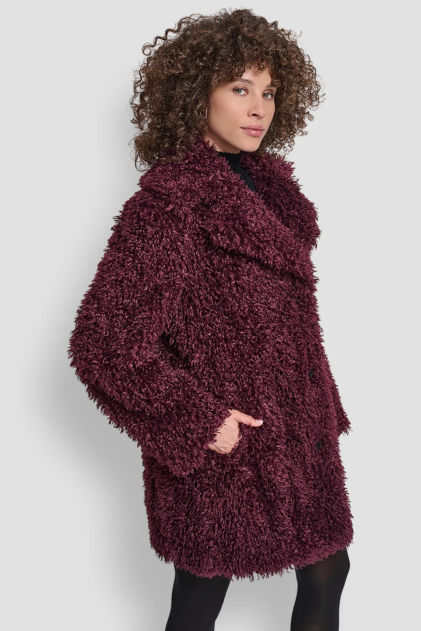 FAUX TEDDY FUR JACKET - Image 3