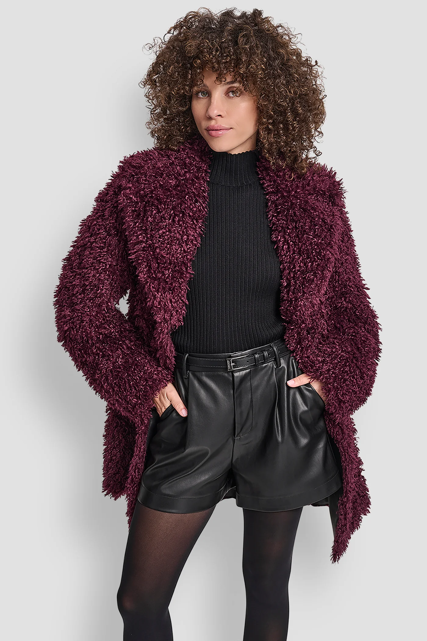 FAUX TEDDY FUR JACKET - Image 4