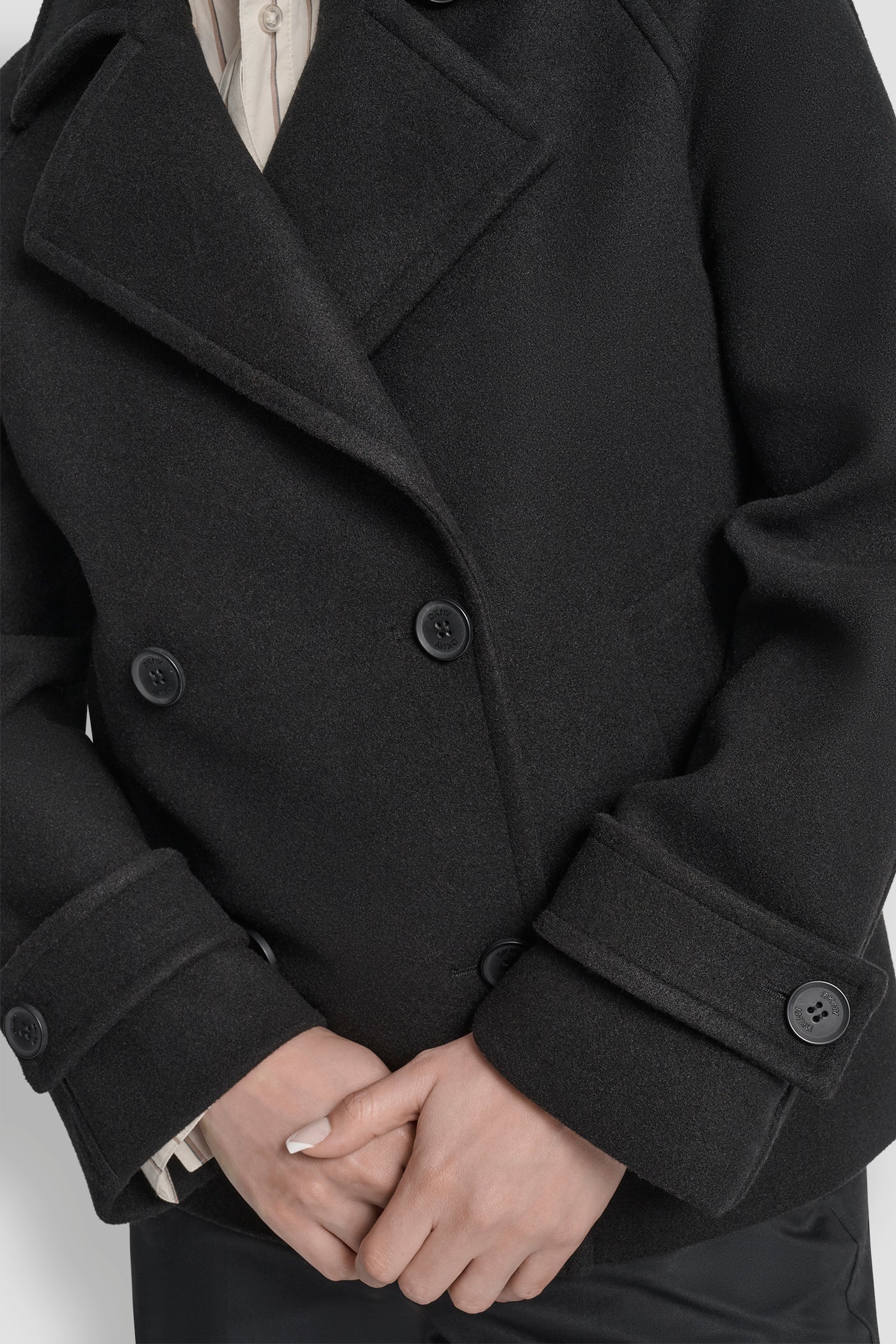 SHORT FAUX WOOL JACKET - Image 4