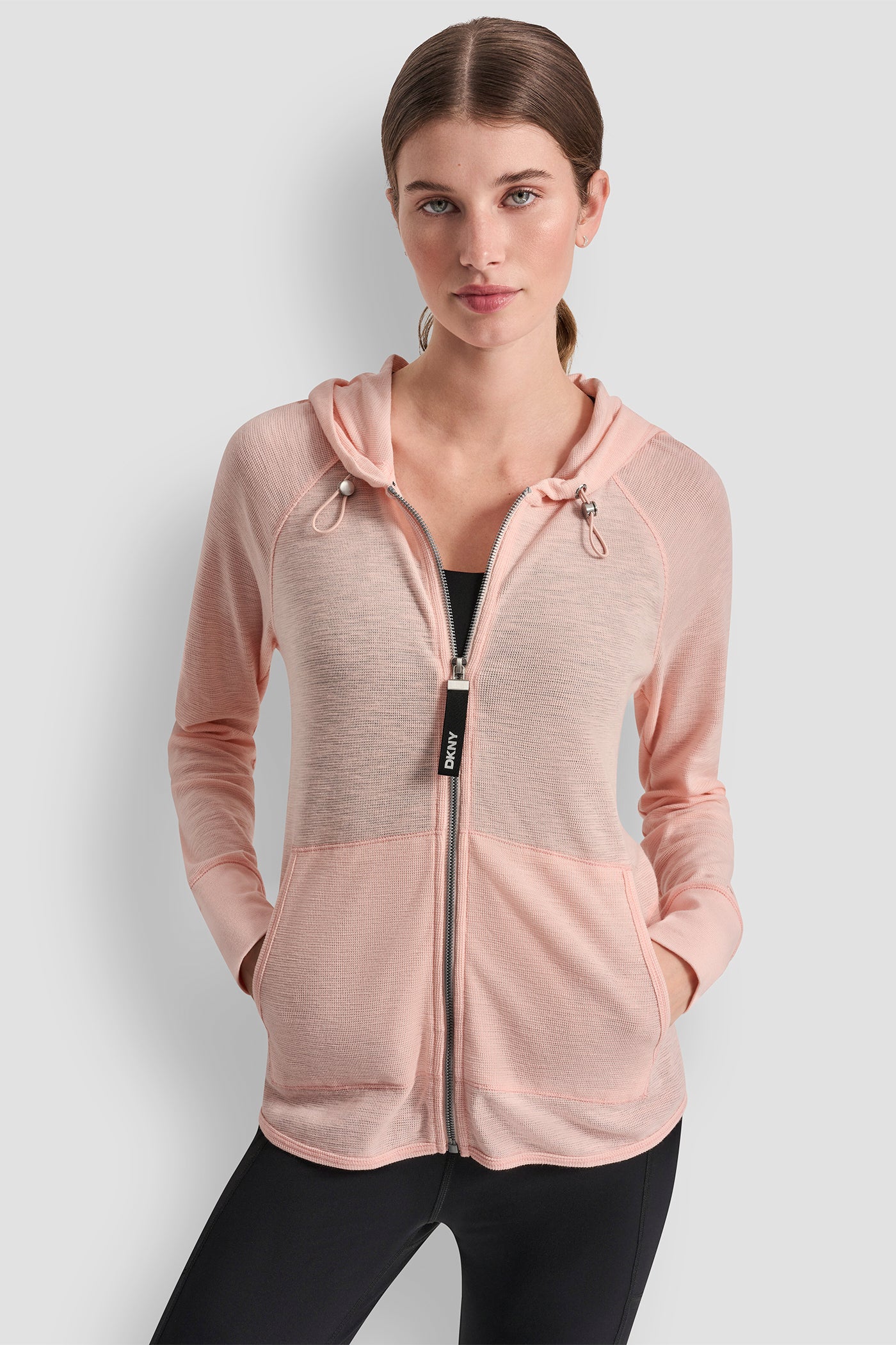 WAFFLE-KNIT HOODED JACKET - Image 4