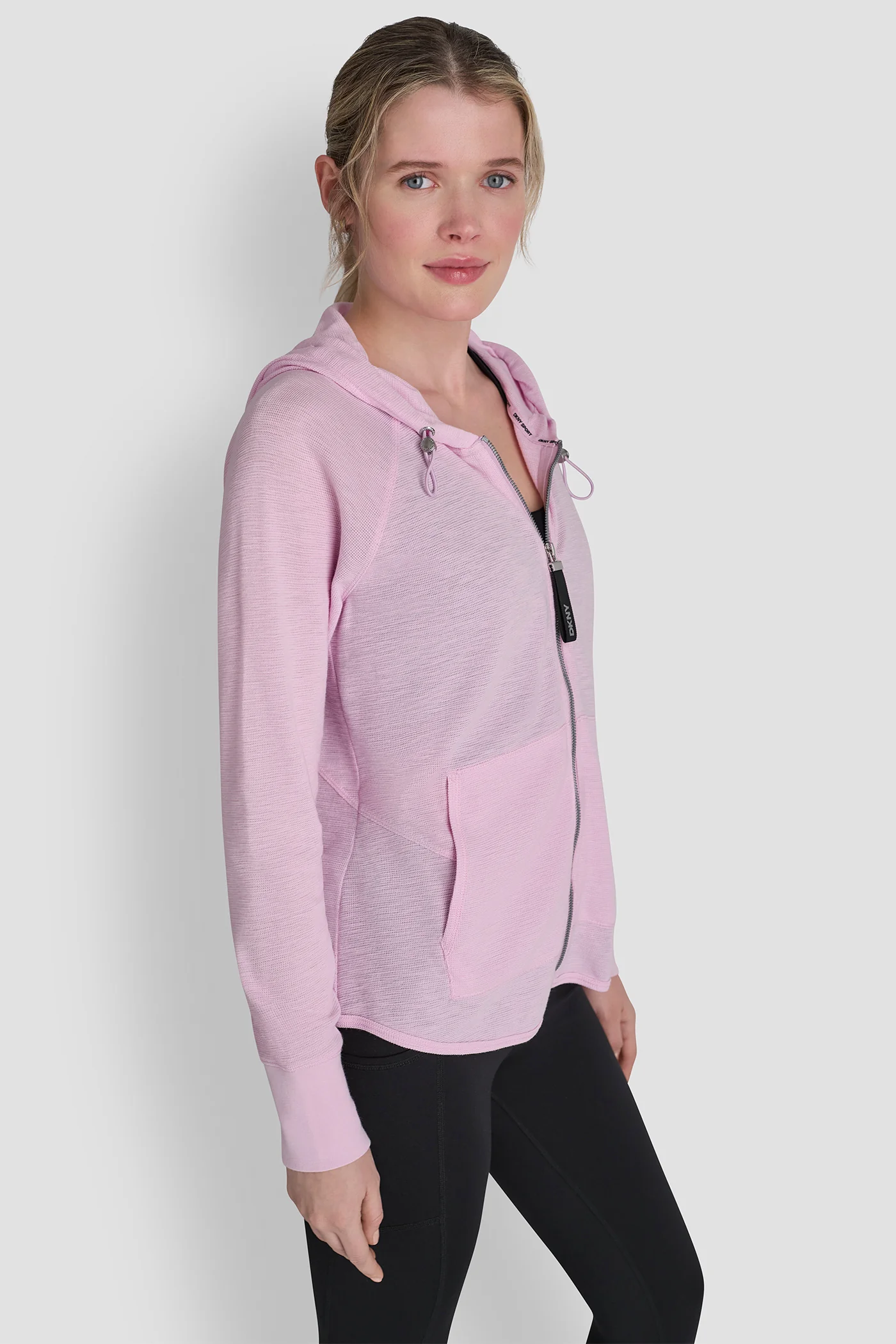 WAFFLE-KNIT HOODED JACKET - Image 3