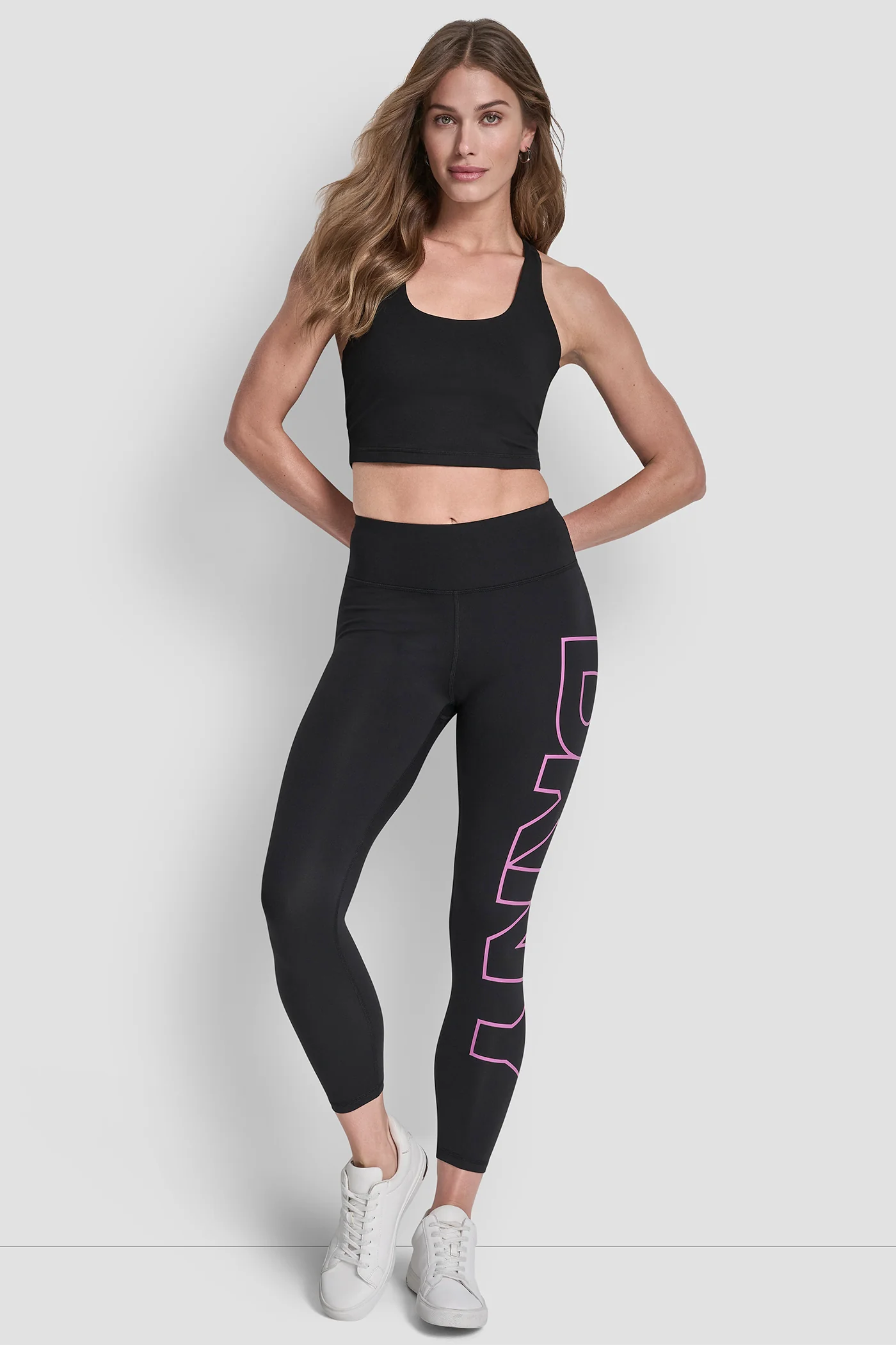 HIGH WAIST 7/8 BALANCE COMPRESSION EXPLODED LOGO LEGGING - Image 4