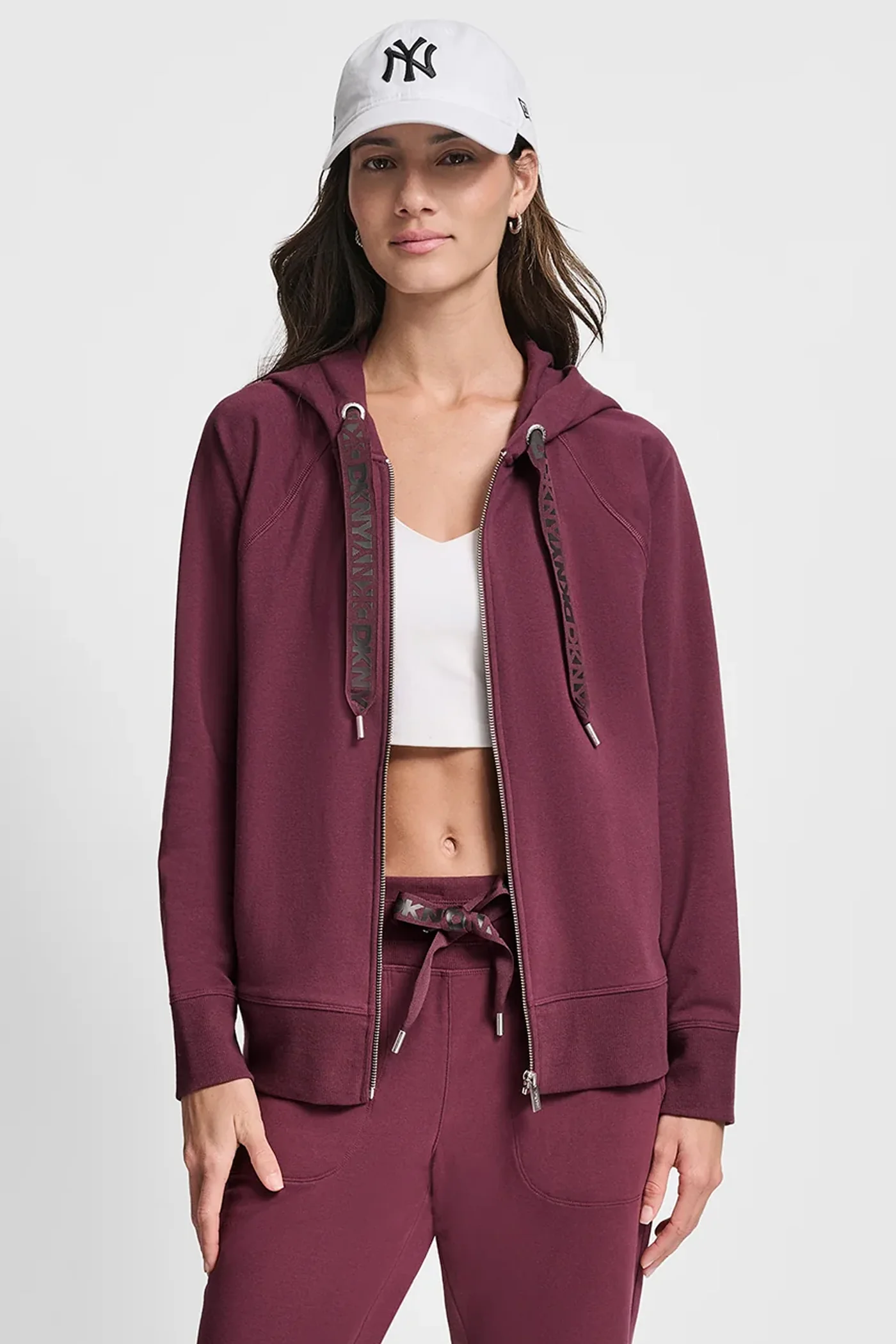 TWO-TONE LOGO DRAWSTRING HOODIE