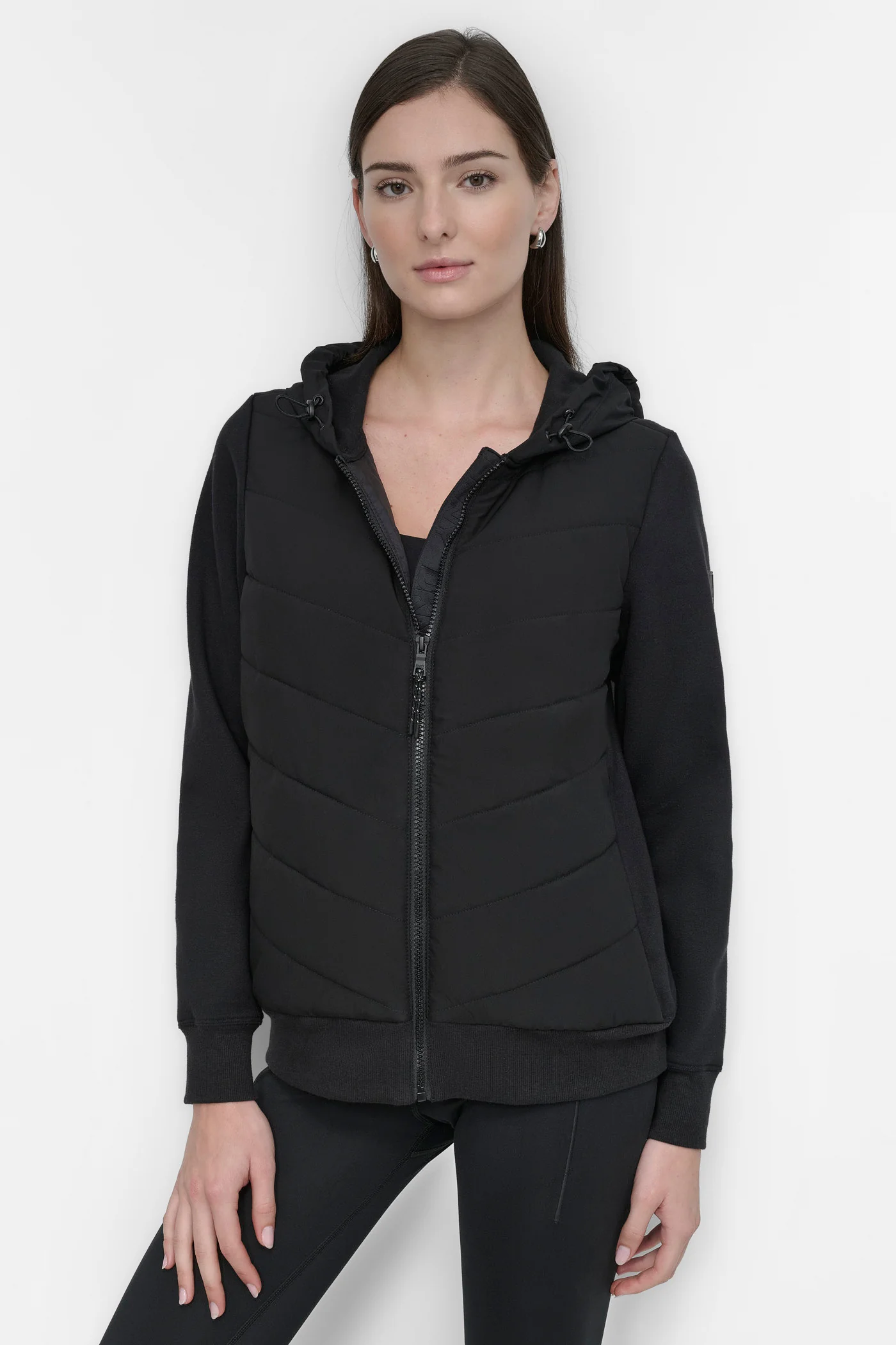 LIGHTWEIGHT HYBRID FULL ZIP JACKET
