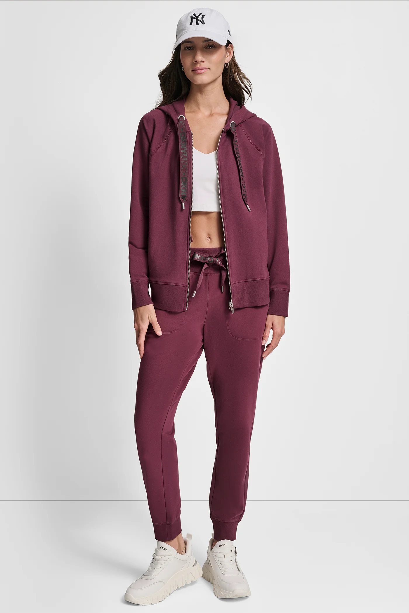HIGH RISE TWO TONE LOGO DRAWSTRING JOGGER - Image 5