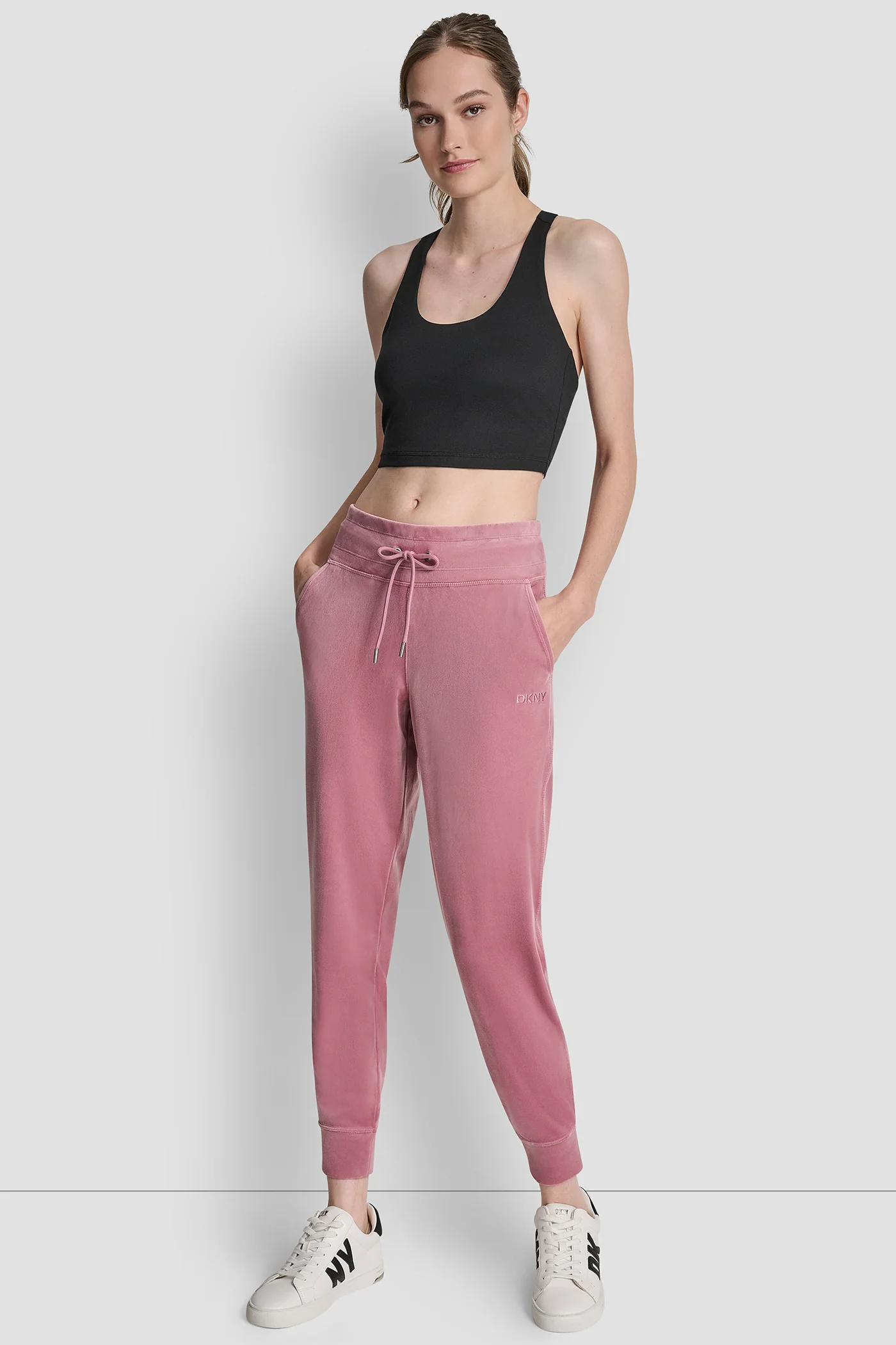VELOUR HD EMBROIDERY LOGO SLIM FIT JOGGER - Image 5