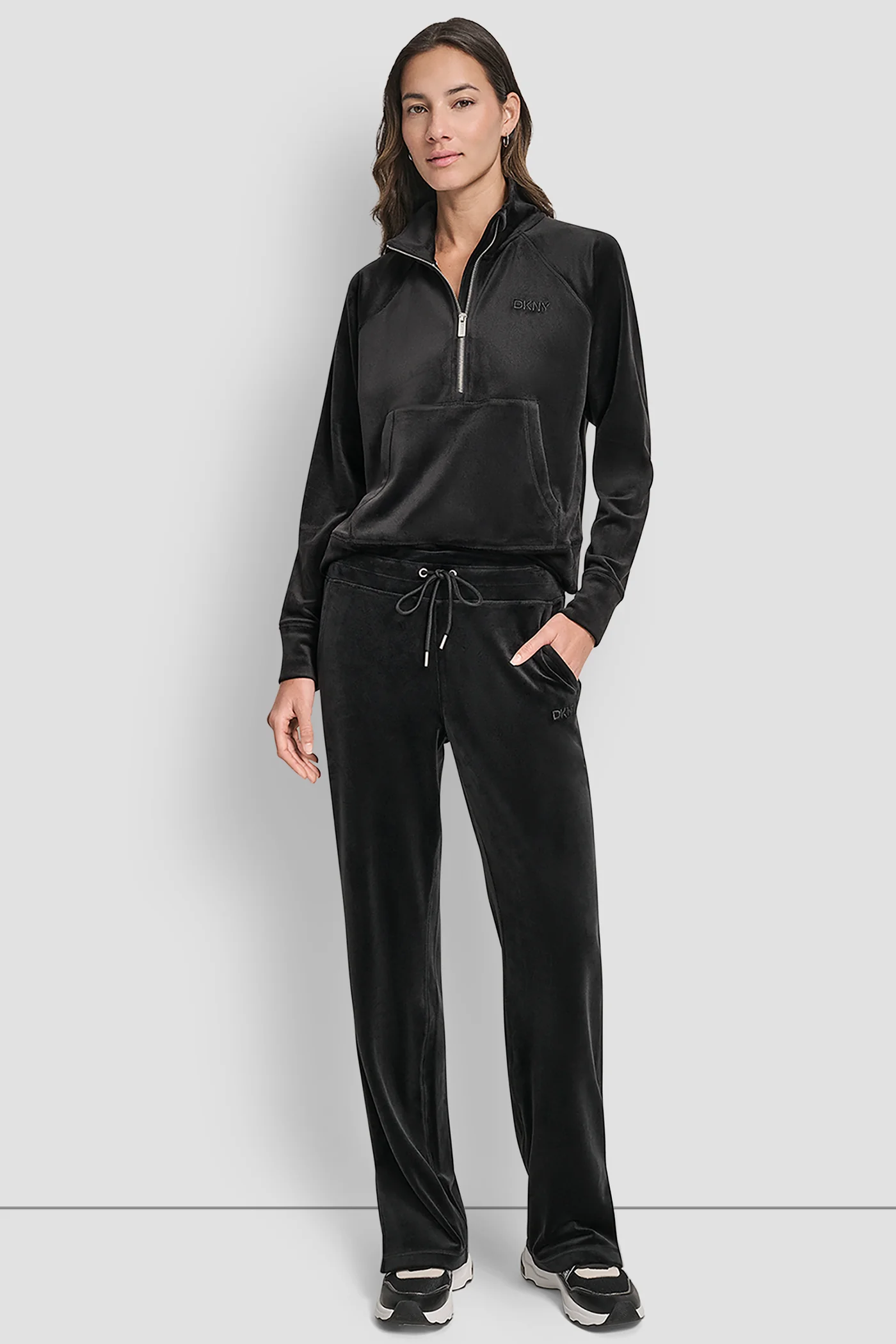VELOUR HD EMBROIDERY LOGO TRACK PANT - Image 4