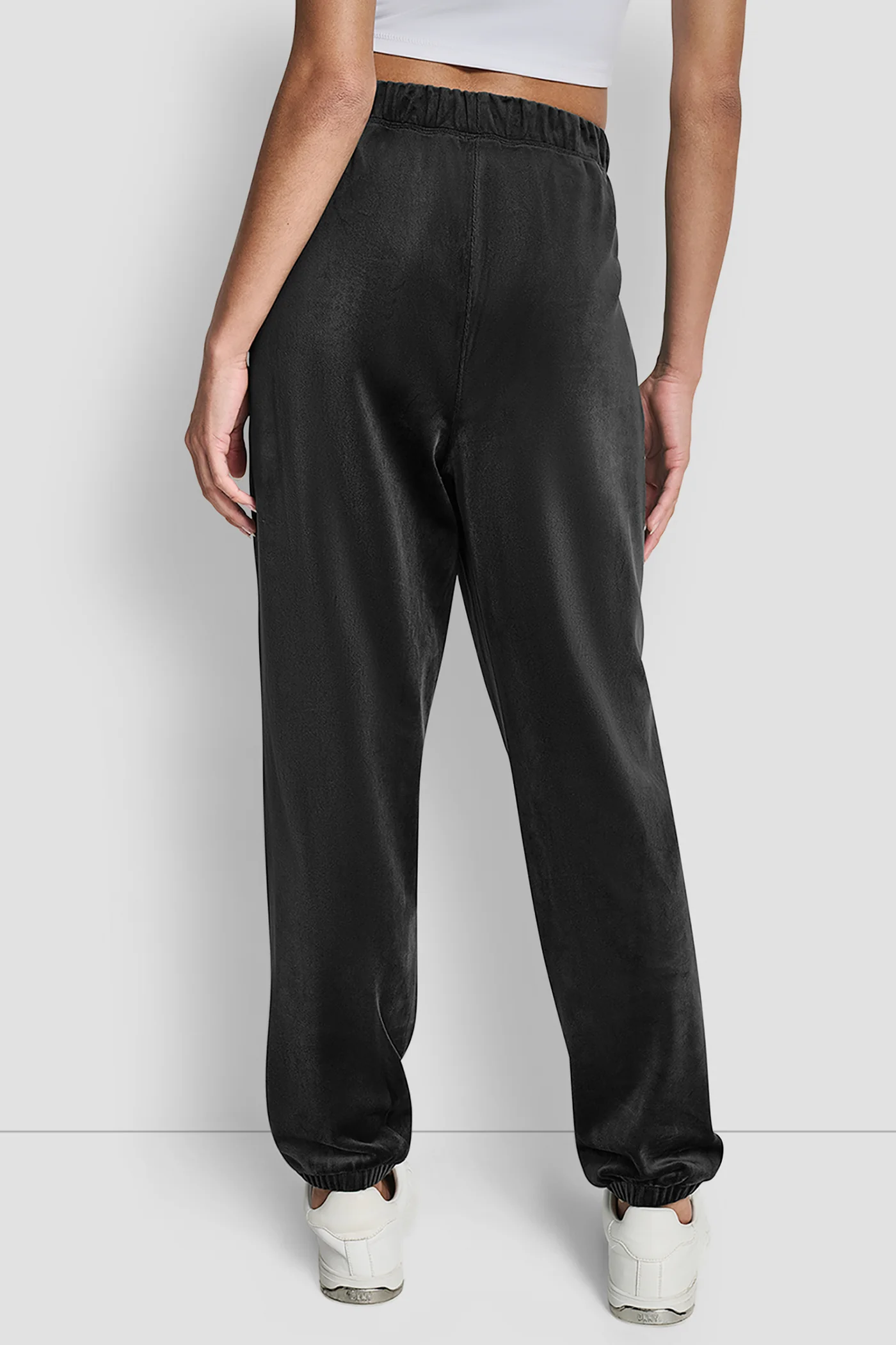 VELOUR RHINESTONE LOGO RELAXED JOGGER - Image 2